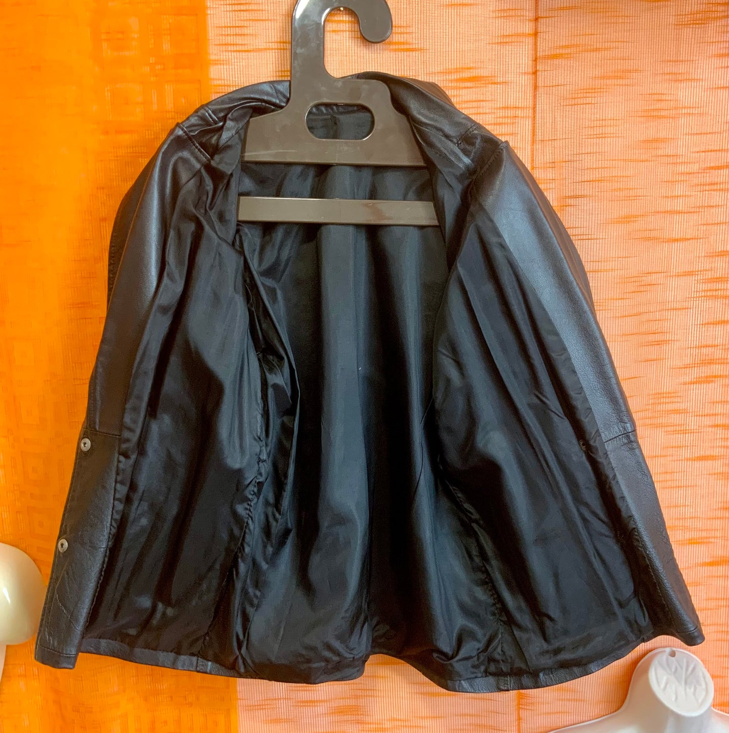 Veste cuir Vintage 1980 Élégance - T42