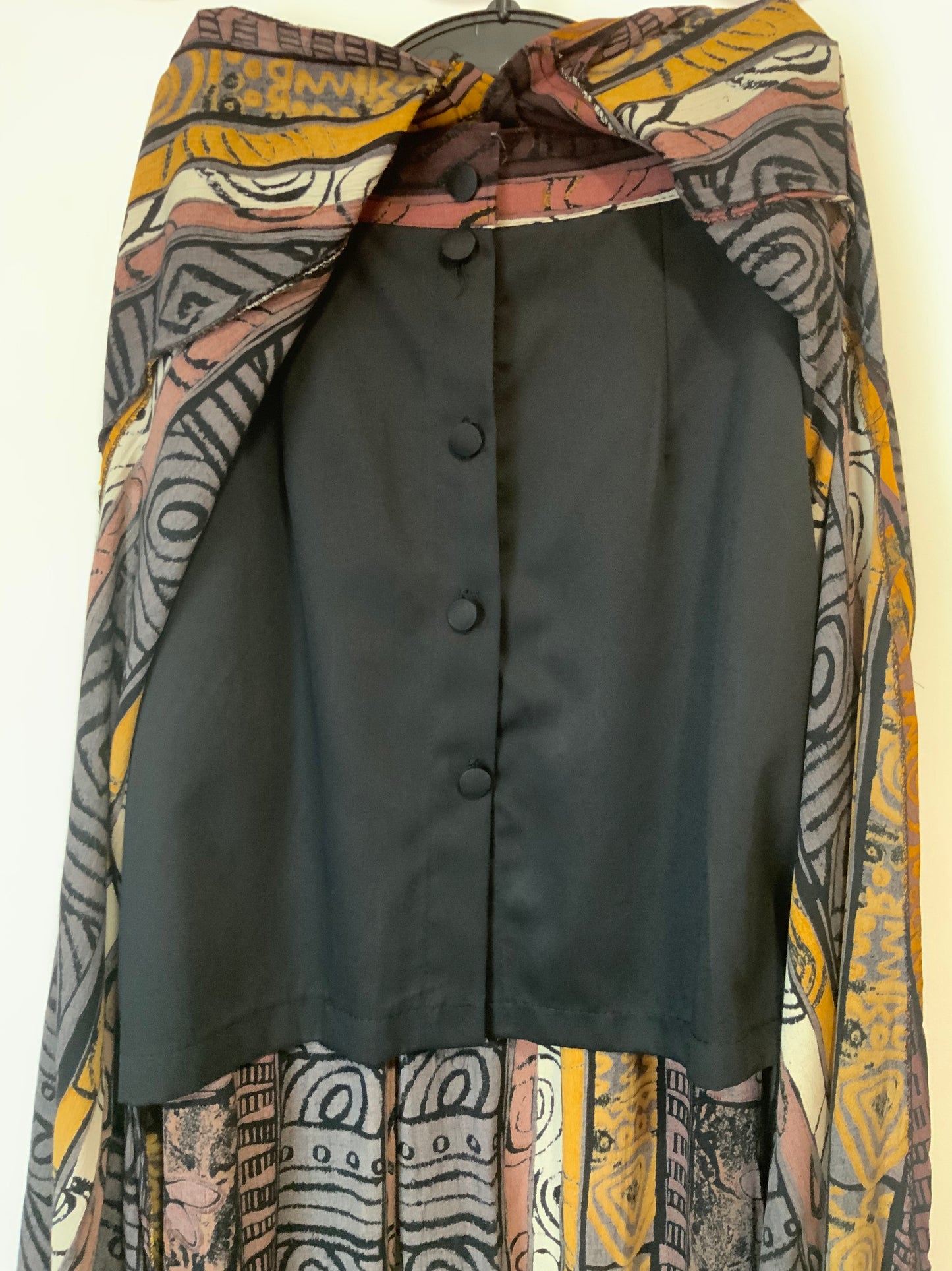 Jupe longue ouverte jupe courte Vintage 1990- France T38-