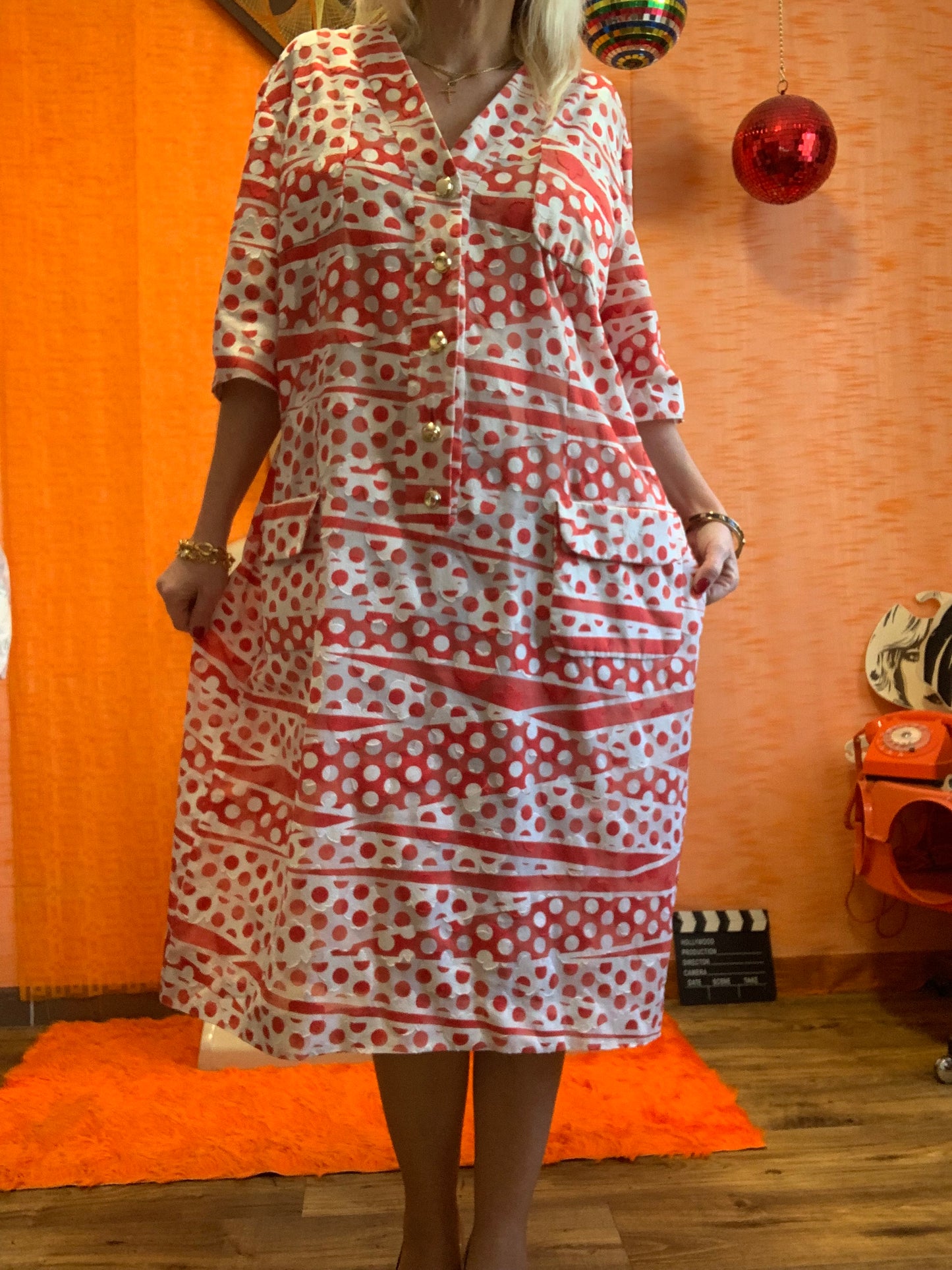 Robe de création Faite main Paris Vintage- T44/46