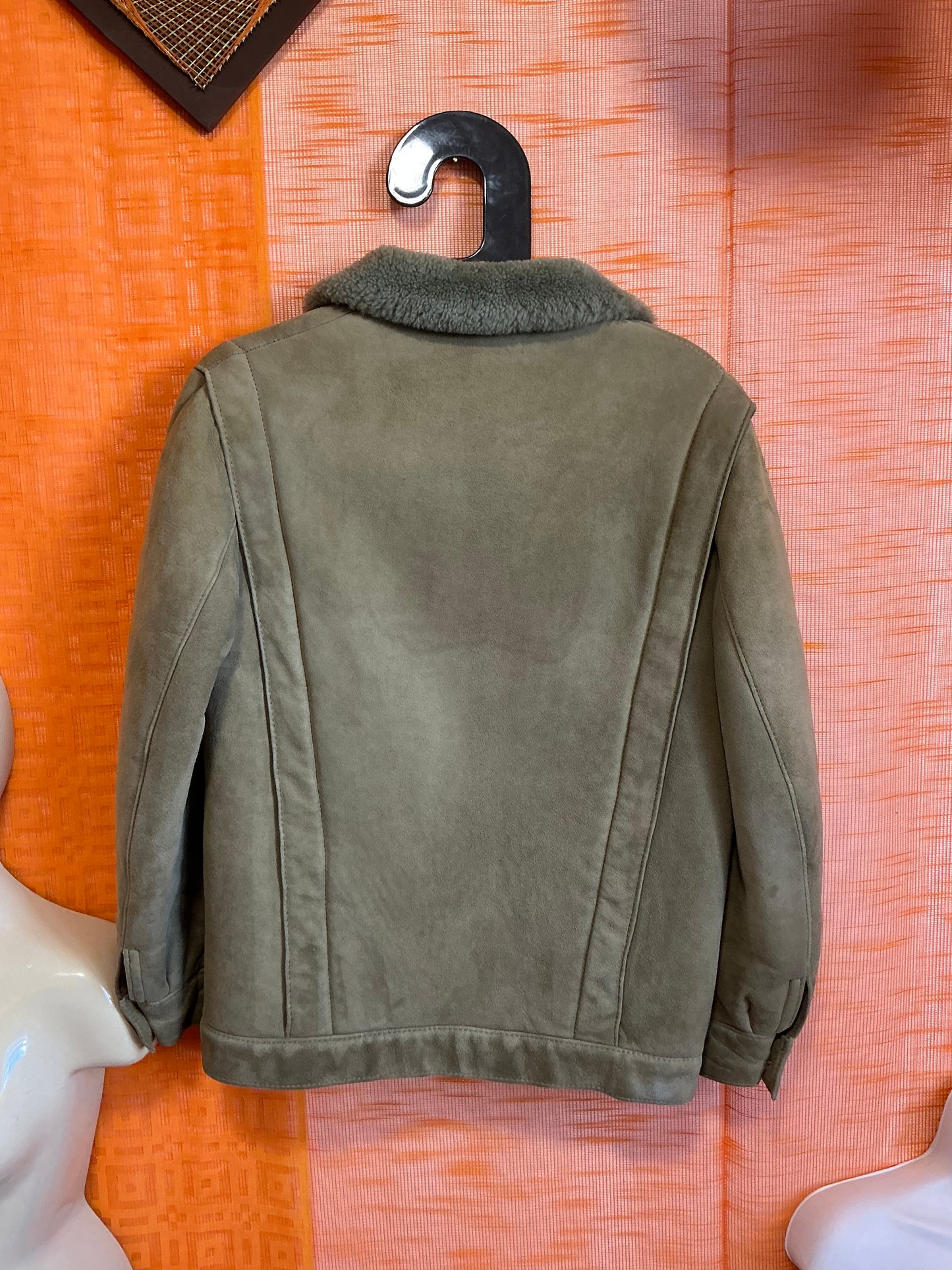 Superbe Manteau Daim Pépite Morland Angleterre Vintage 1970 - T38