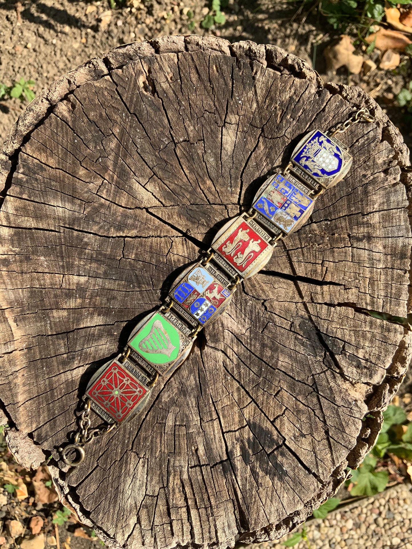 Bracelet Ancien Armoiries Blasons Collection Vintage-