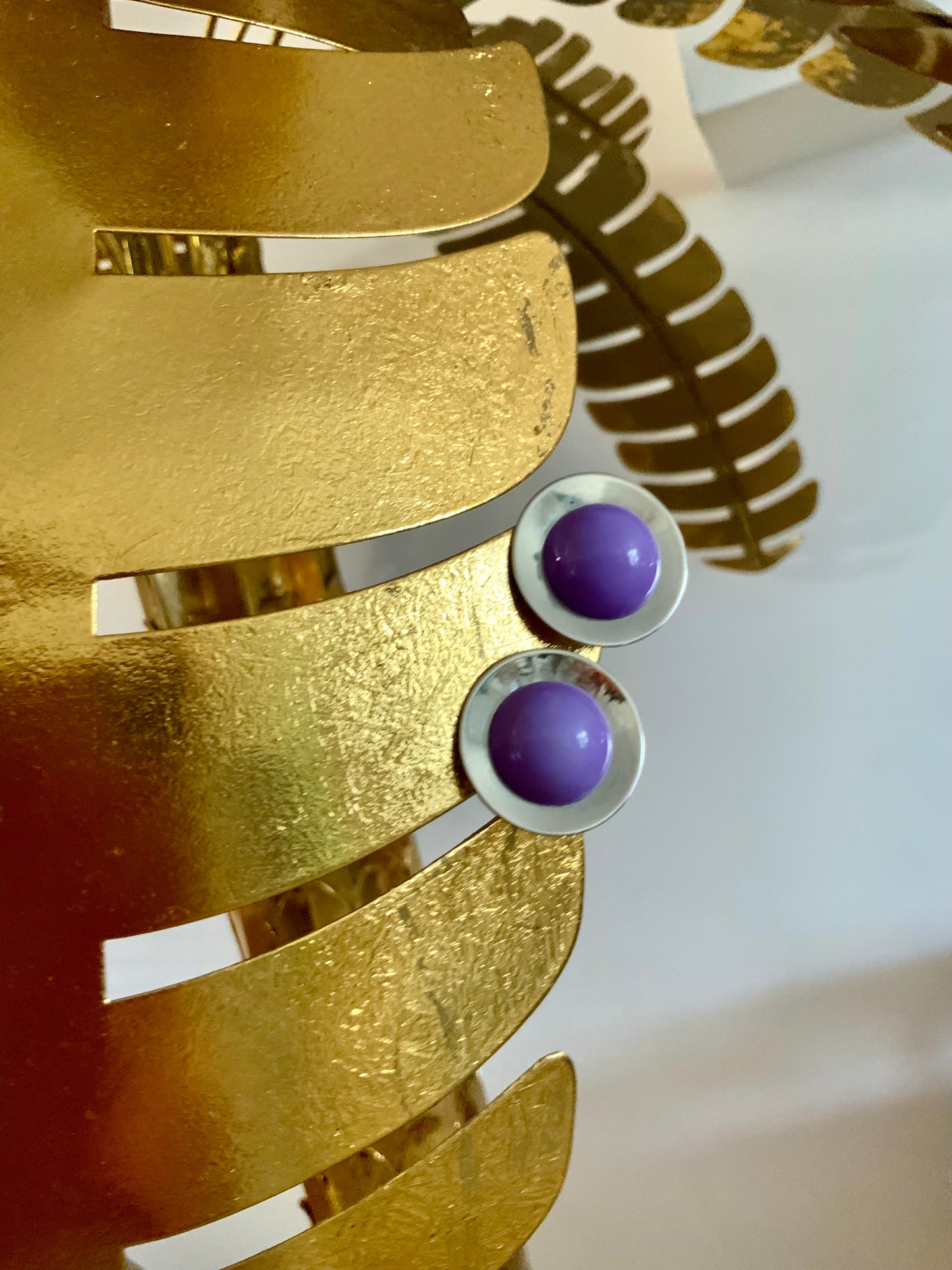 Boucles d’oreilles Design Pur Vintage 1980