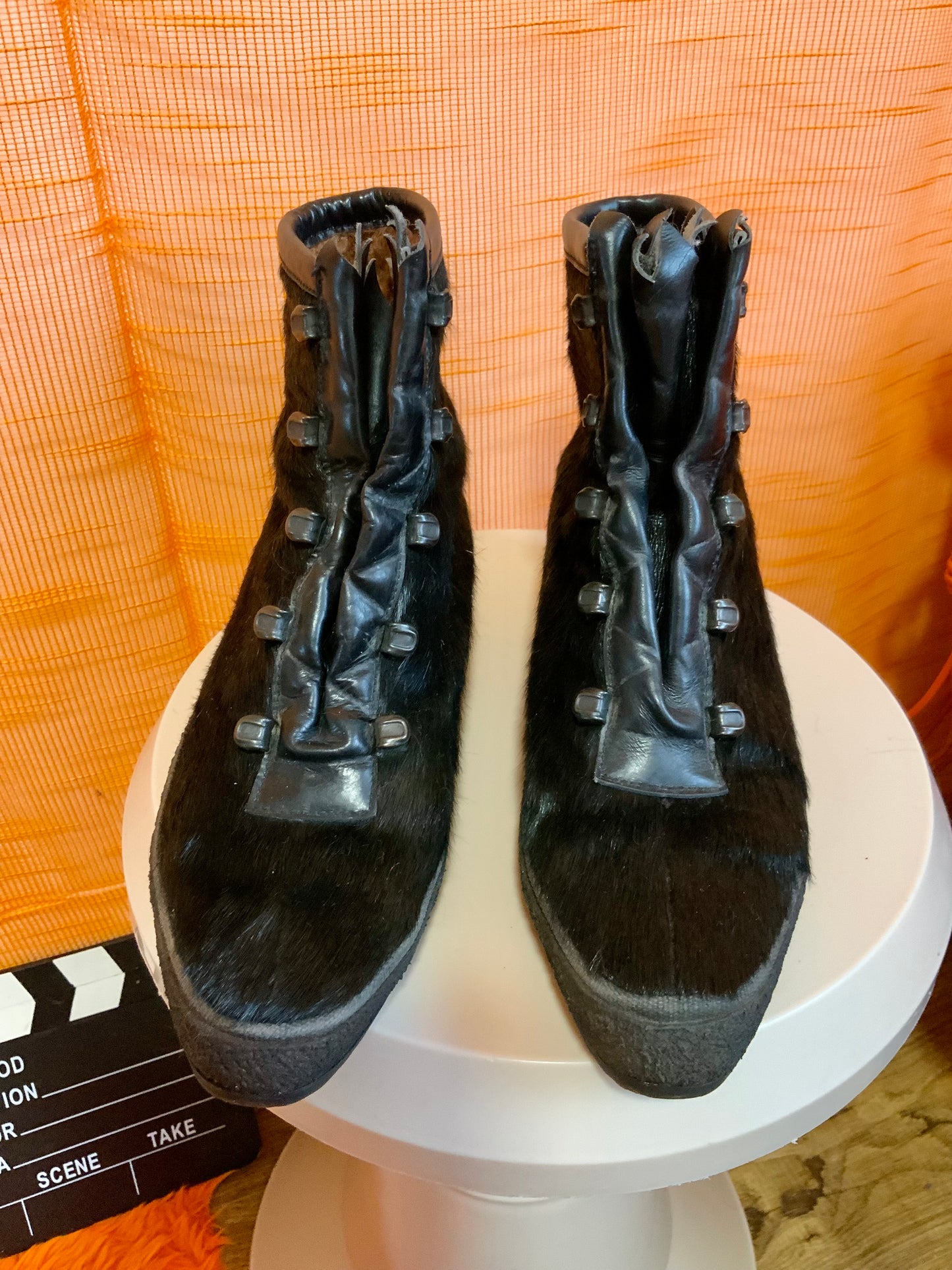 Bottines Fourrées Vintage Deadstock Fourrure 1970 Originales