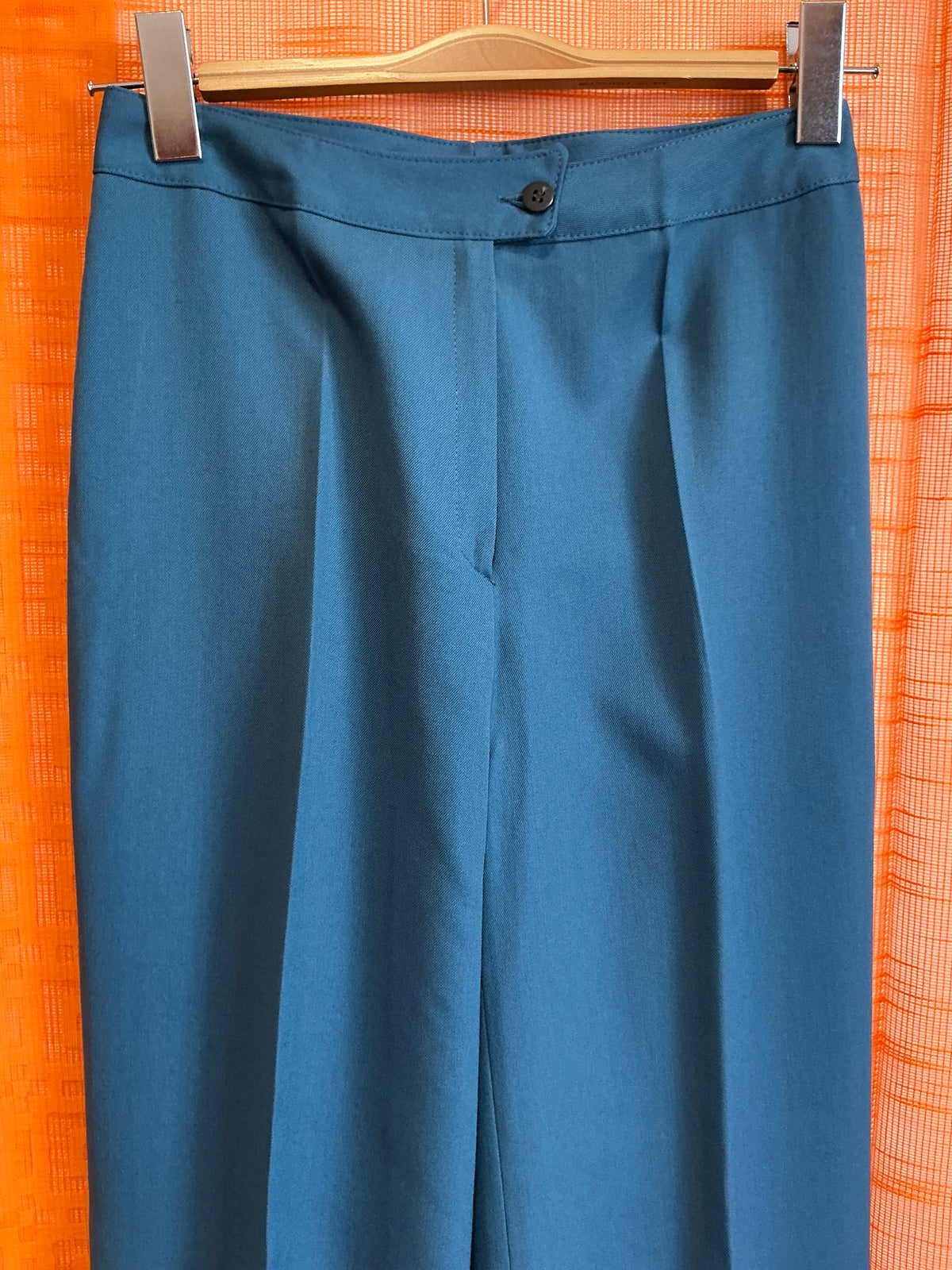 Magnifique Patte d’éléphant Tergal Neuf Vintage Bleu- T36/38