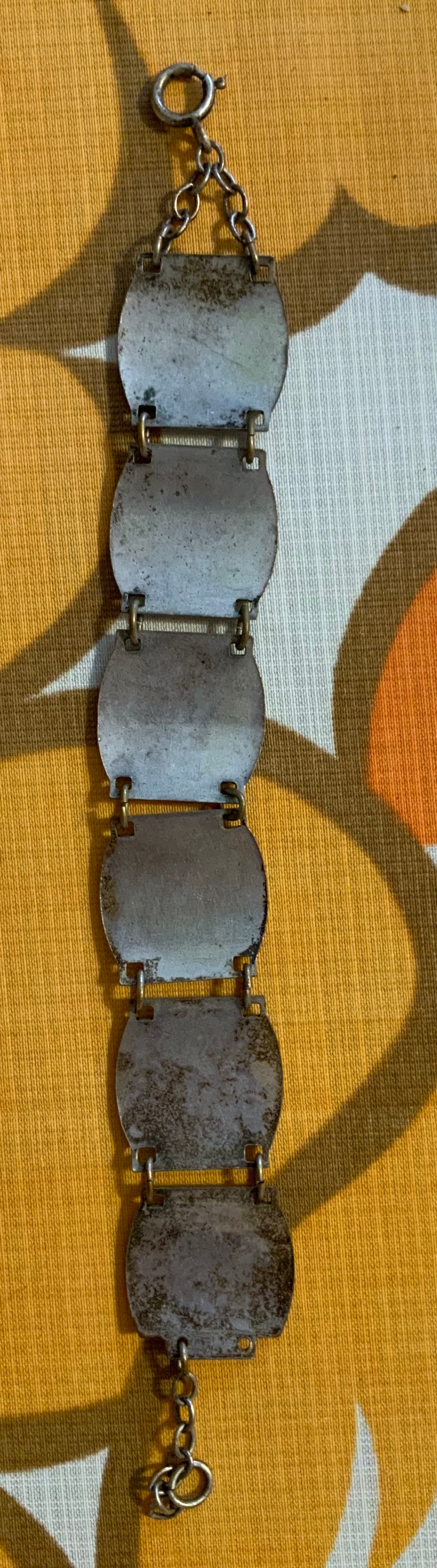 Bracelet Ancien Armoiries Blasons Collection Vintage-