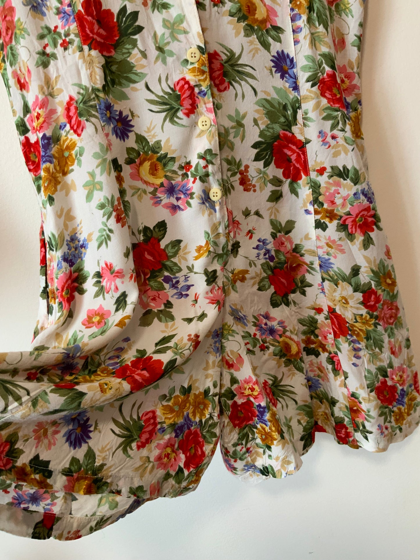Combinaison Short à fleurs Vintage 1990- T40