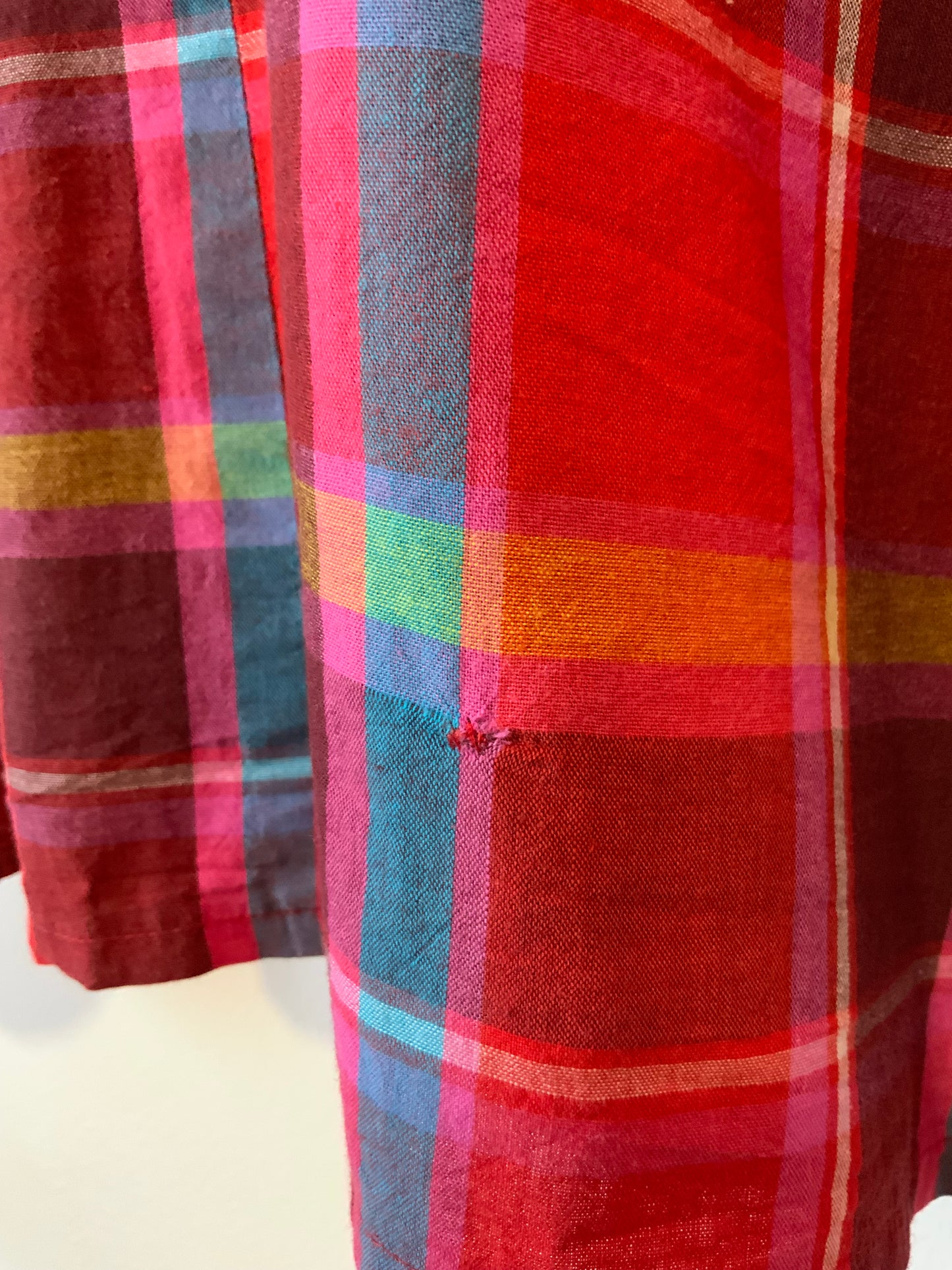 Chemisier a carreaux Madras Vintage- T40