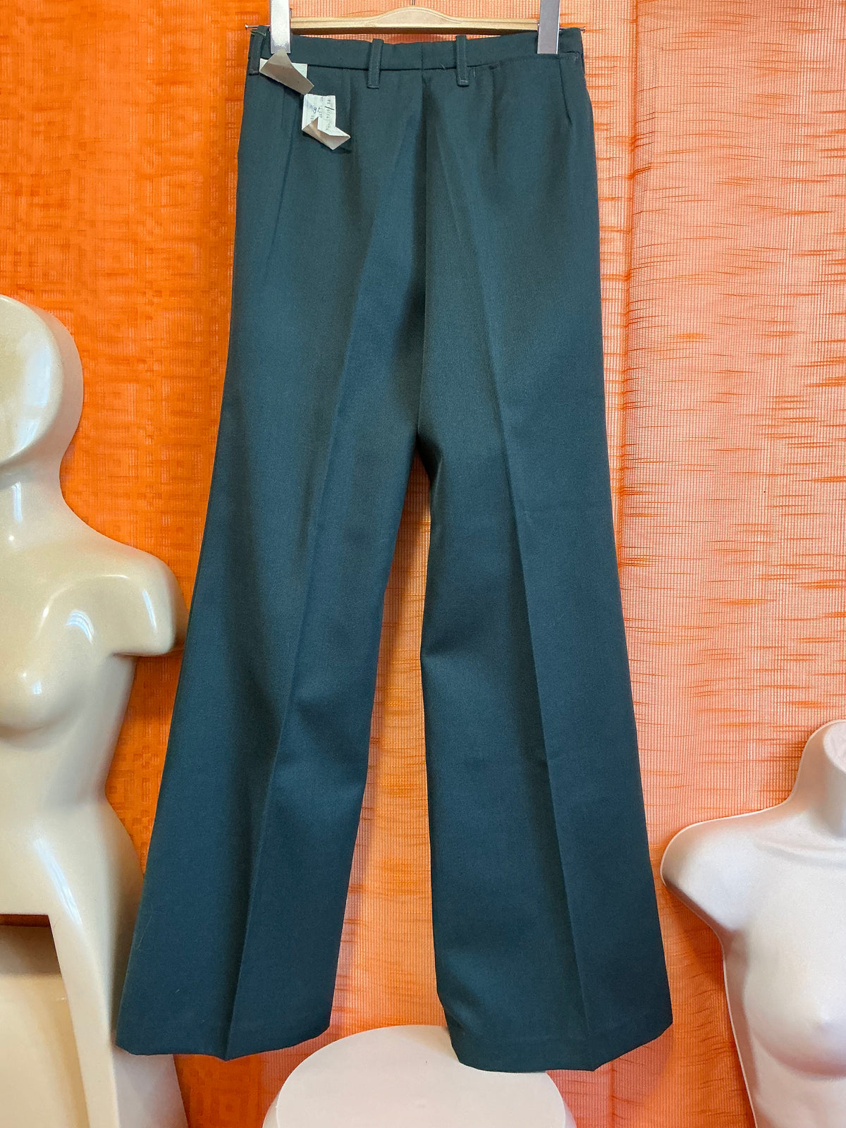 Pantalon Pattes d’éléphant Neuf Tergal avec étiquettes Vintage 1970-T36