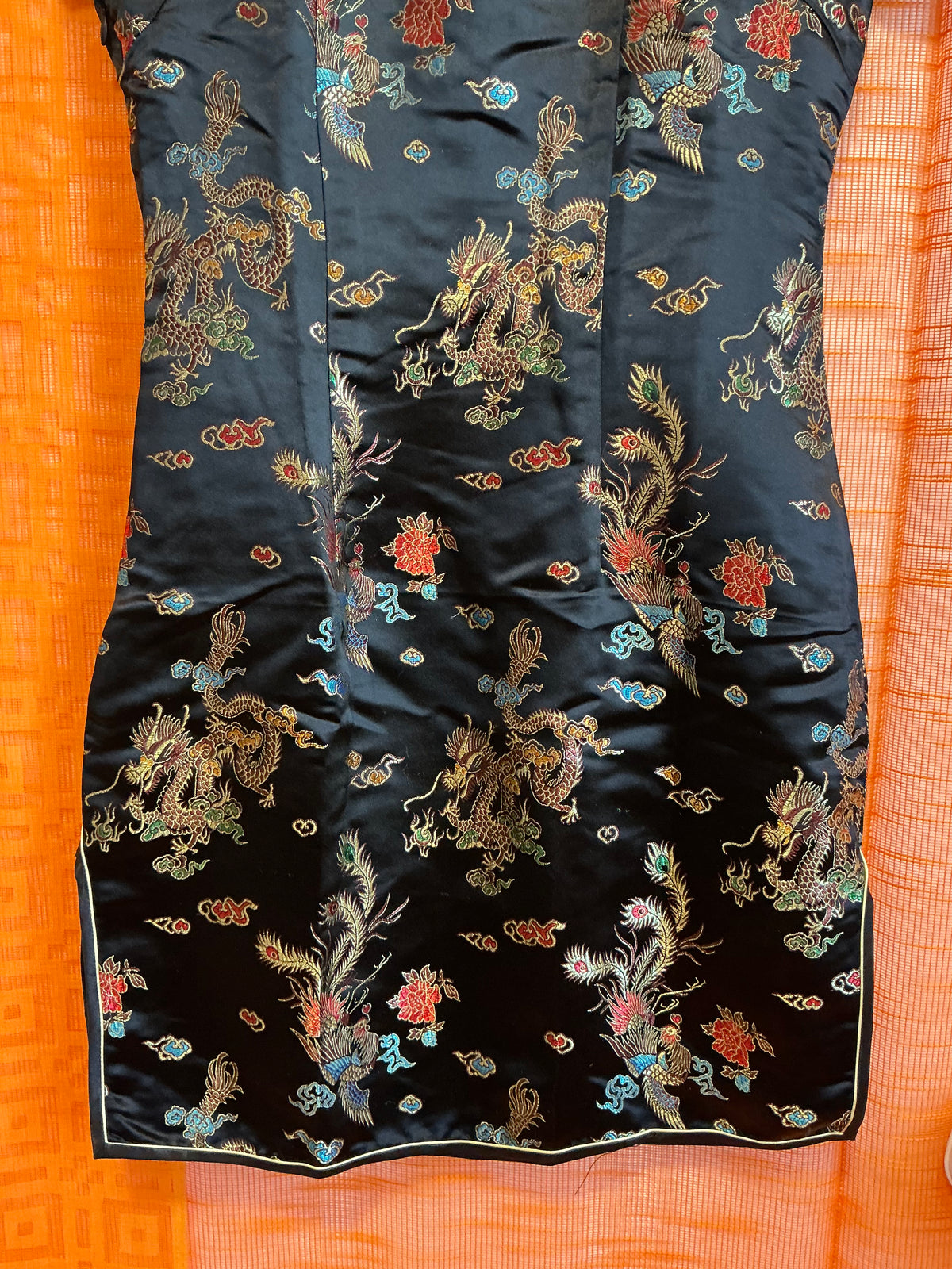 Robe Chinoise Pure Soie Vintage 1980/90-T36