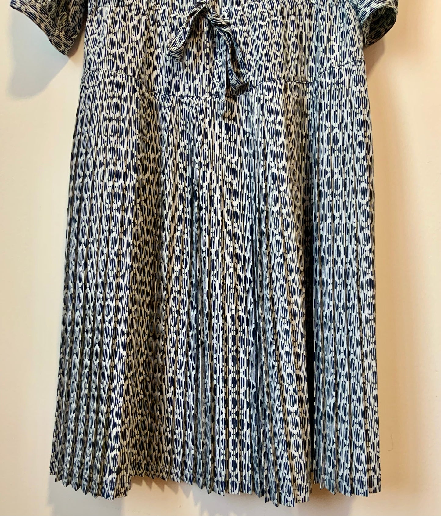 Robe longue plissée Jaeger Vintage Élégance- T46 et inf.