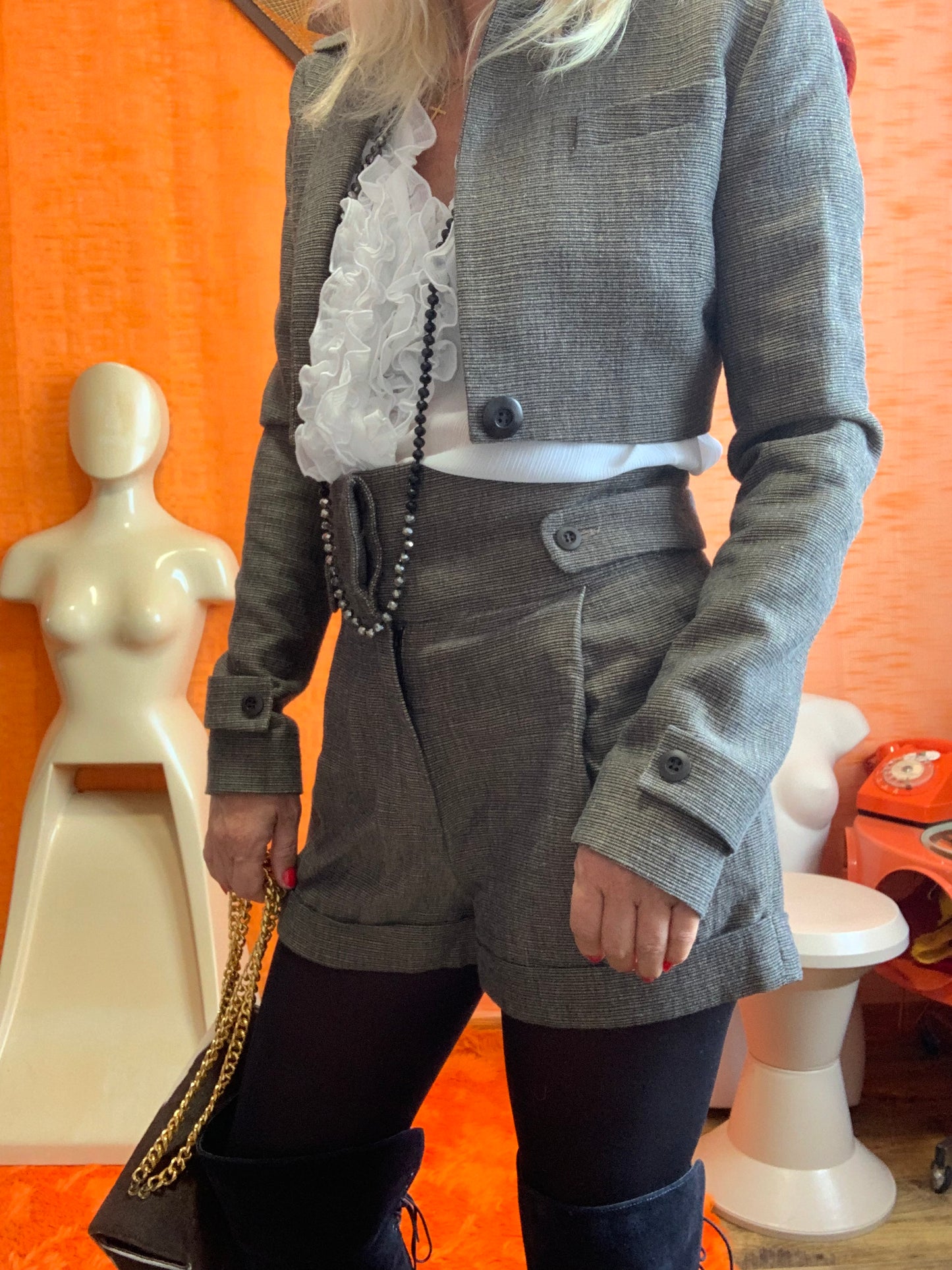 Ensemble Vintage Short et Veste courte- T38