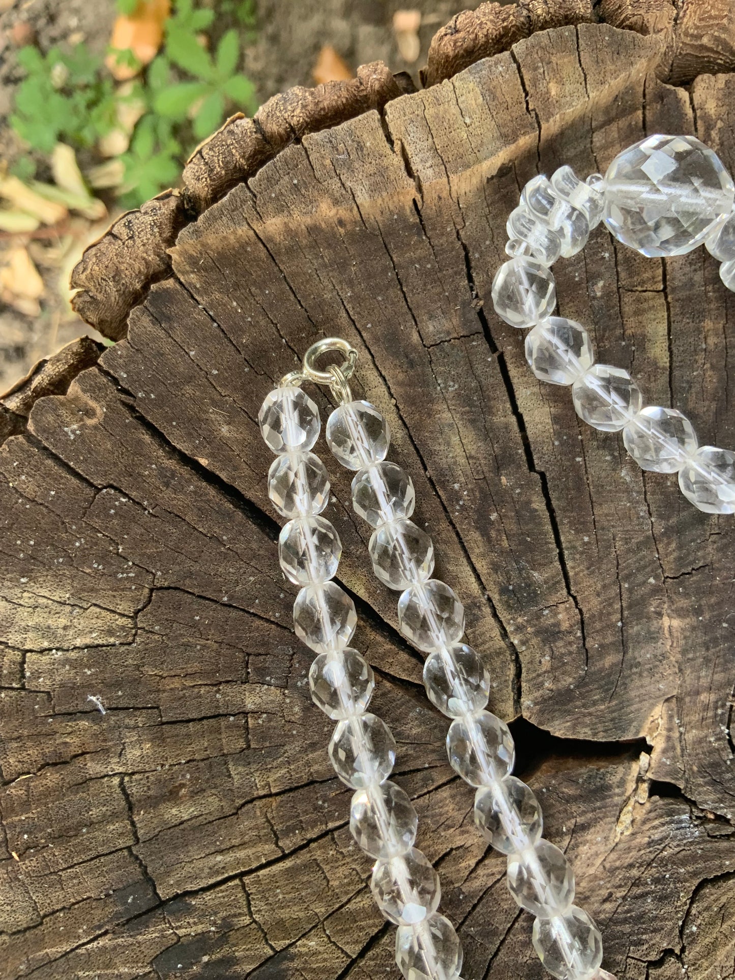 Long Collier Perles de verre Vintage 1980/90