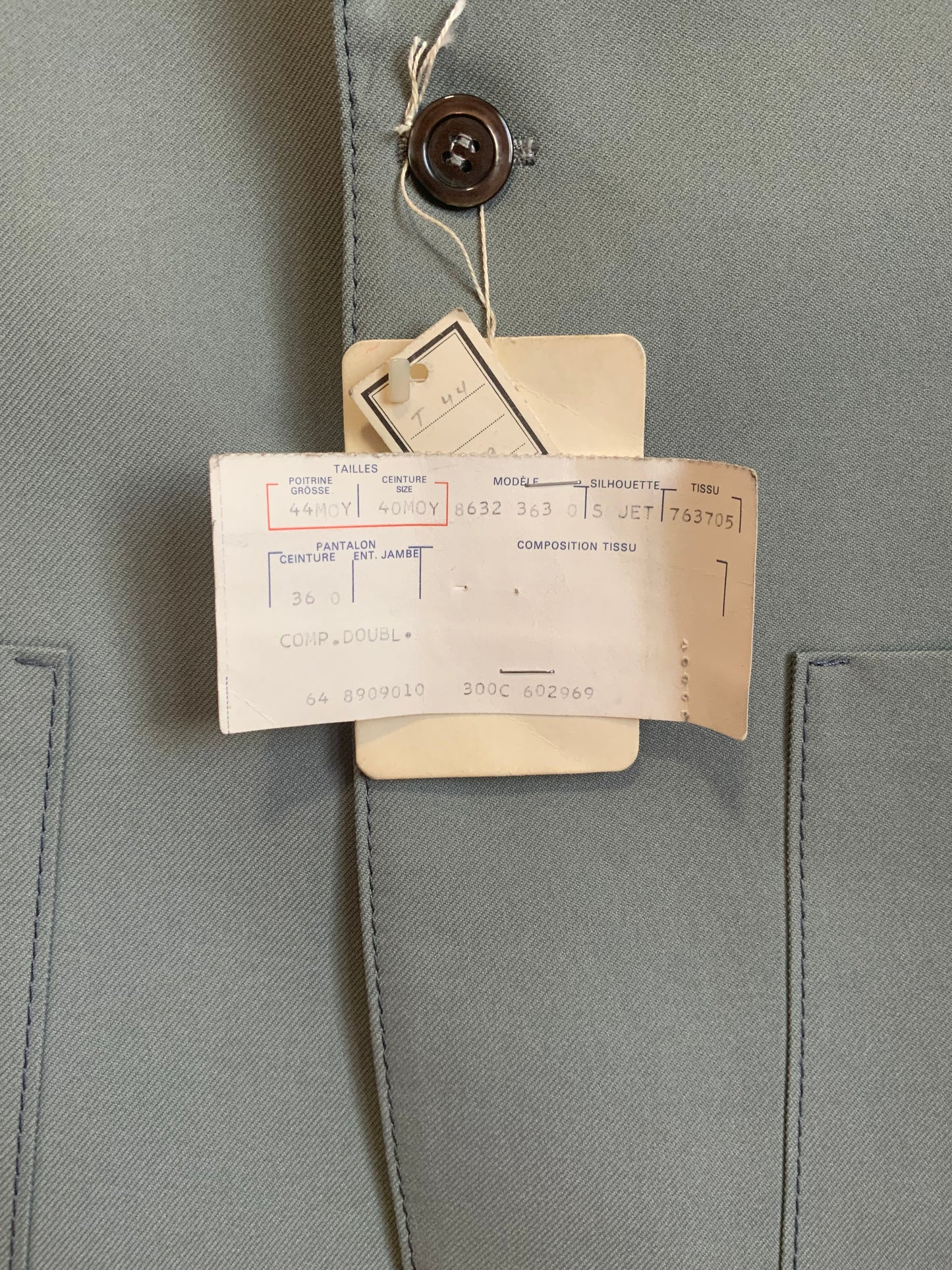 Ensemble costume pattes d’éléphant Neuf Vintage 1970 Rareté- T36