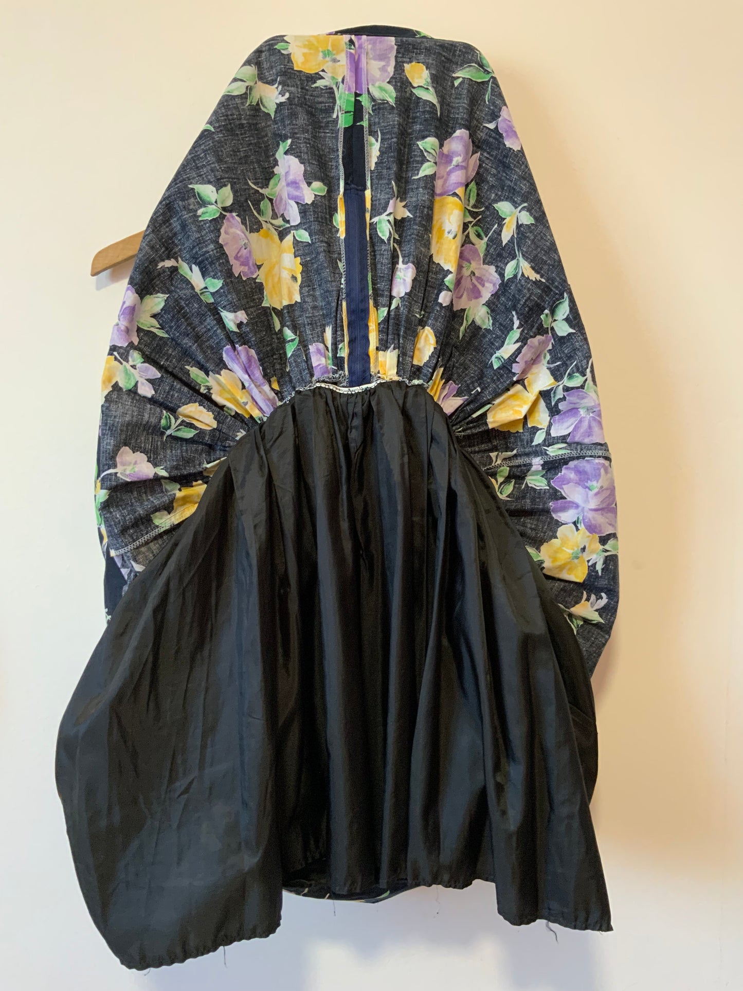 Robe Volume À fleurs Vintage 1980- T36