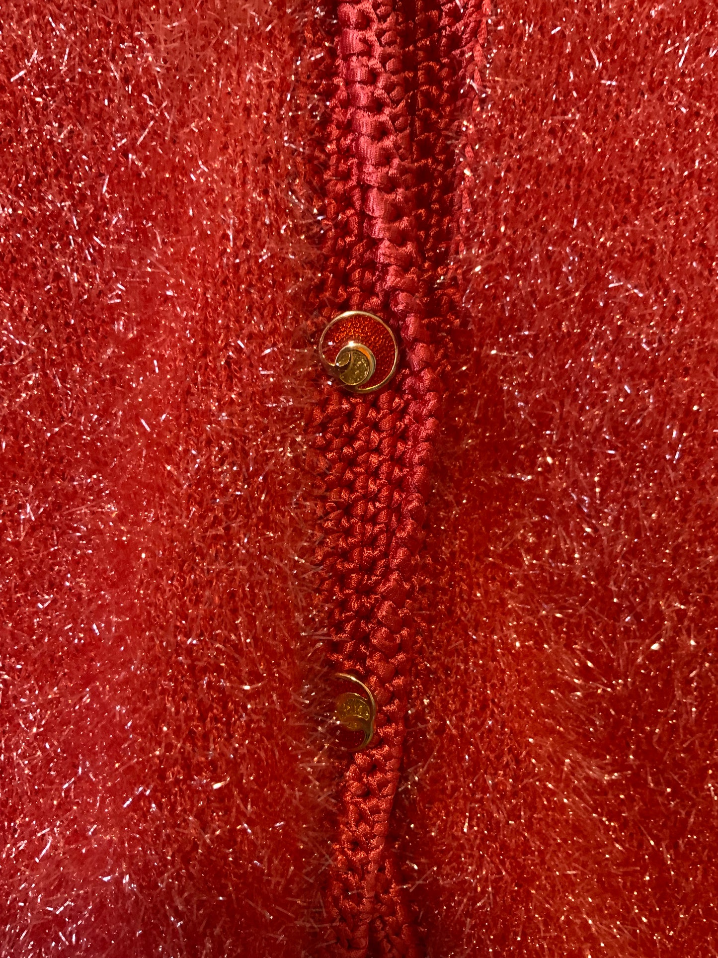 Gilet Anny Blatt Vintage avec épaulettes - T46