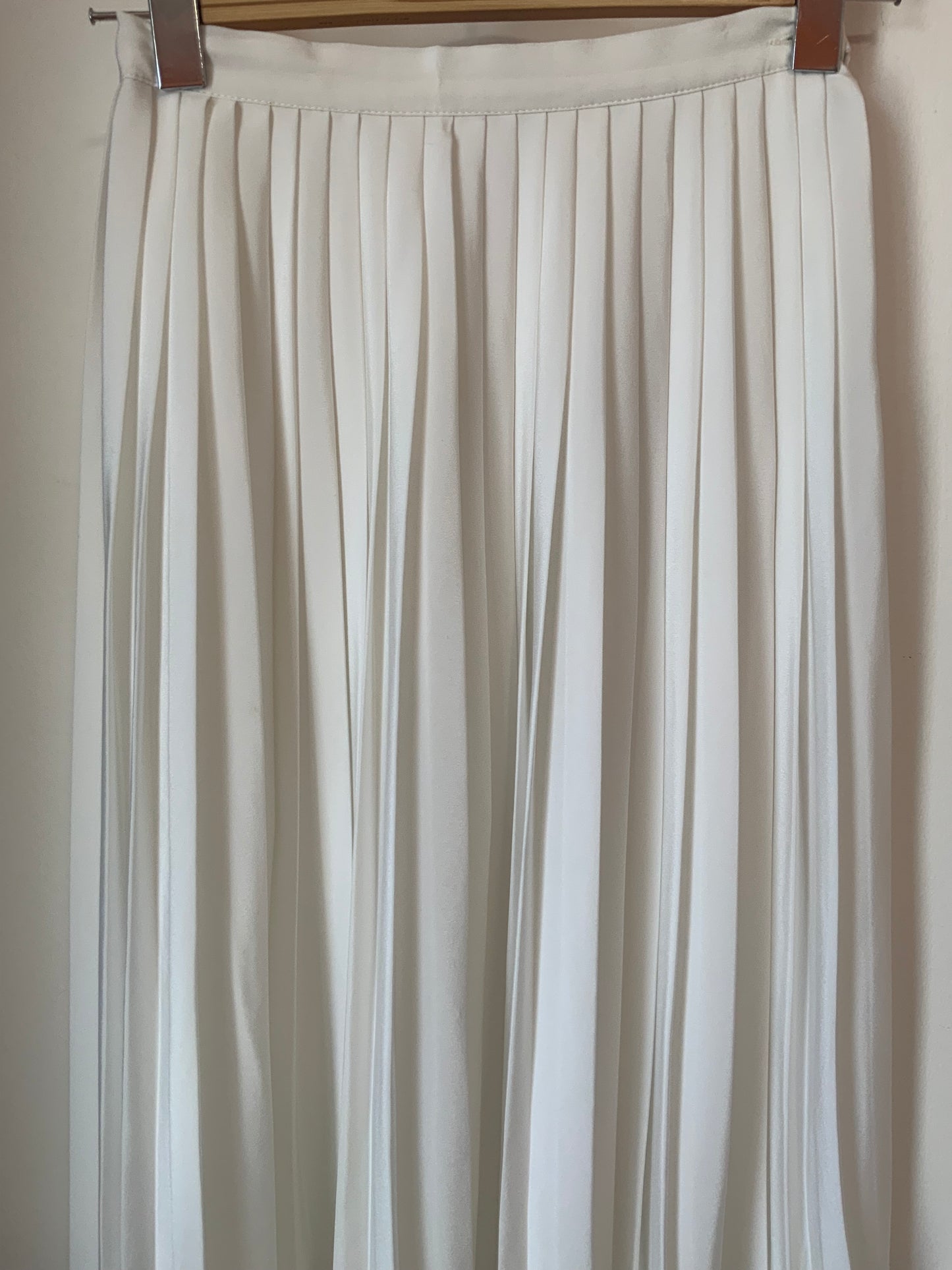 Jupe Longue plissée blanche Rodier Vintage 1980- La classe ! T34-
