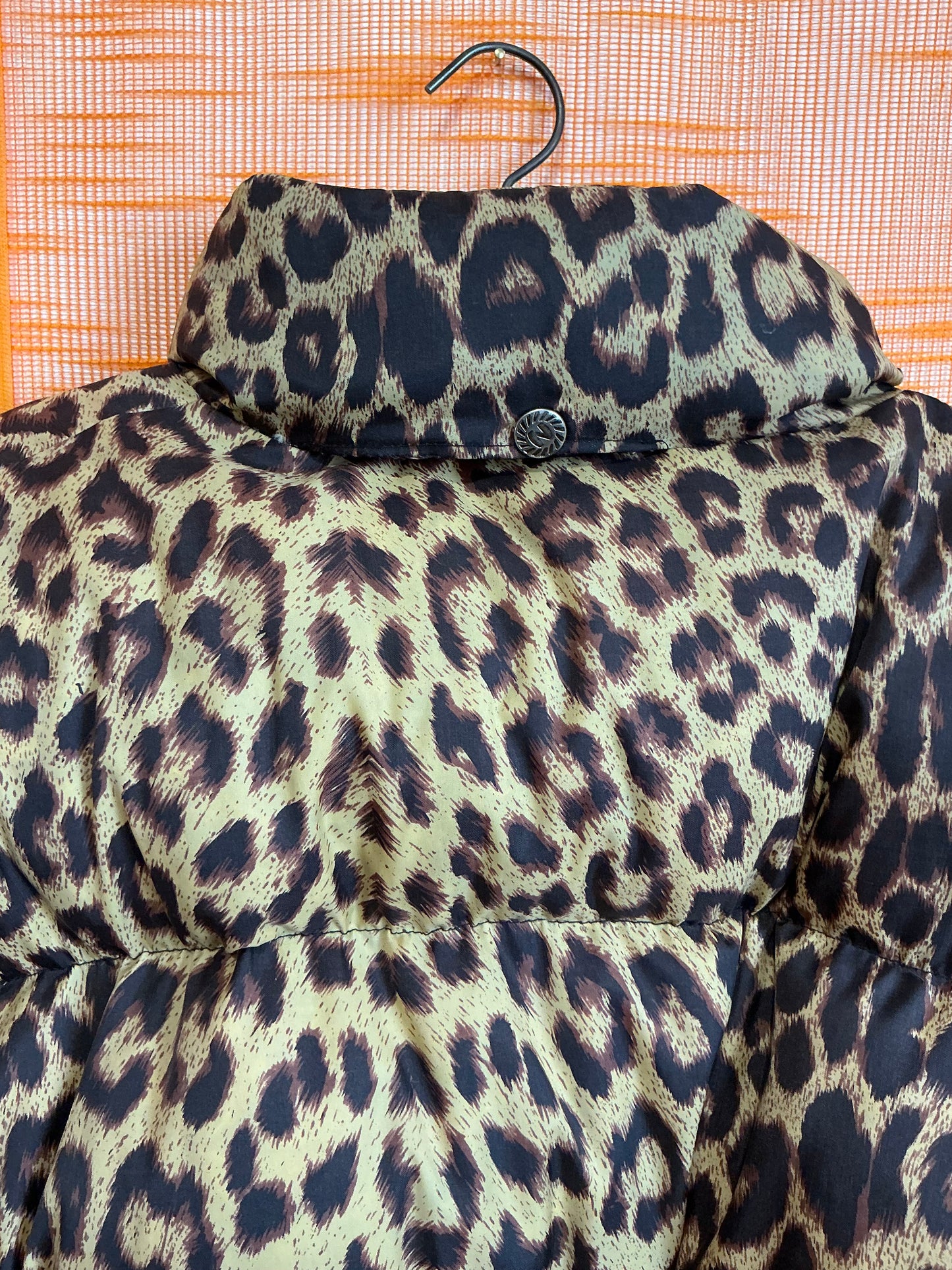 Manteau Doudoune Léopard Naf Naf Vintage 1990- TU