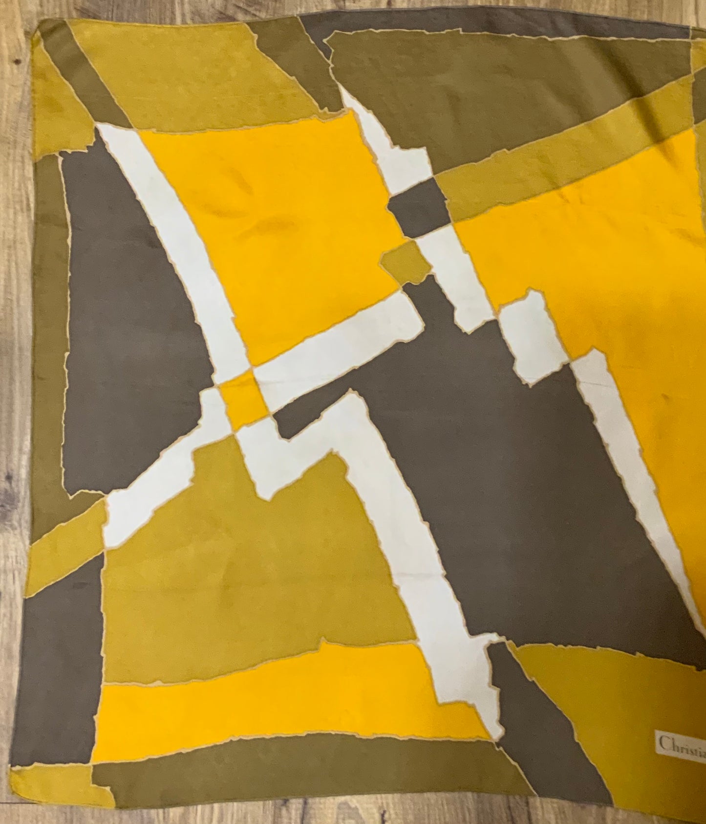 Foulard Carré Soie Christian Dior Ancien