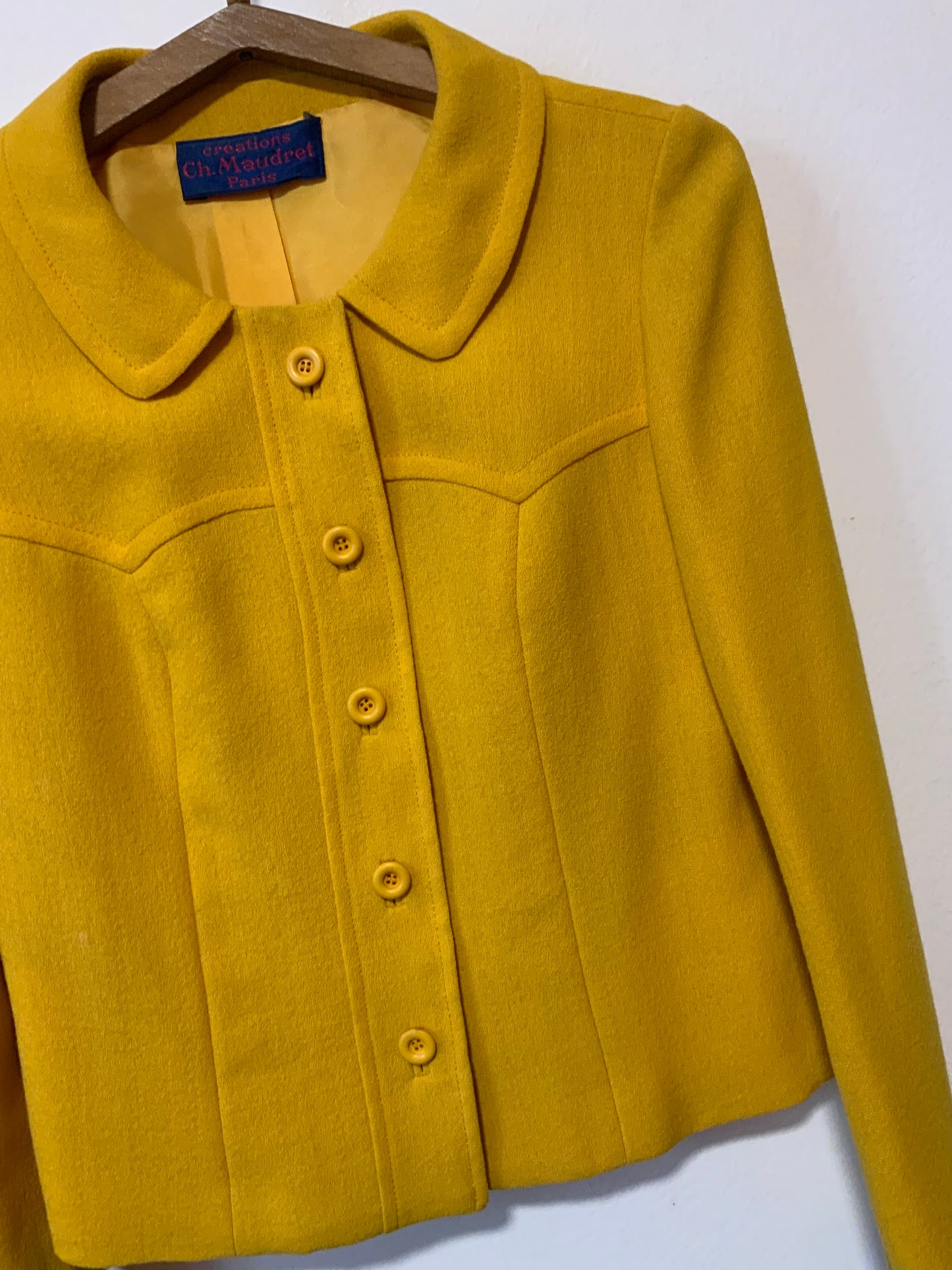 Très belle Veste Vintage 1970/80 Col Claudine