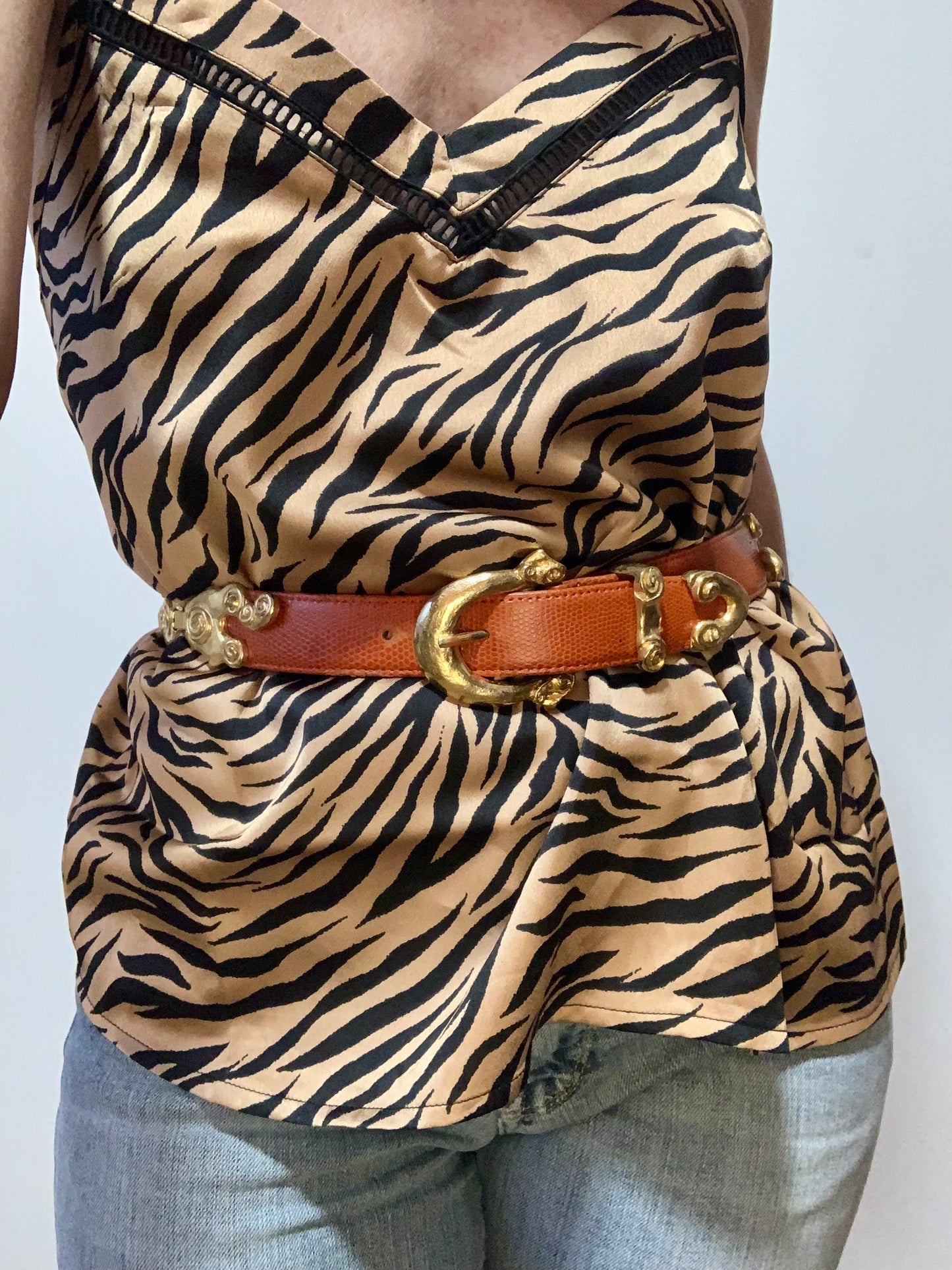 Ceinture France Effel Vintage Cuir