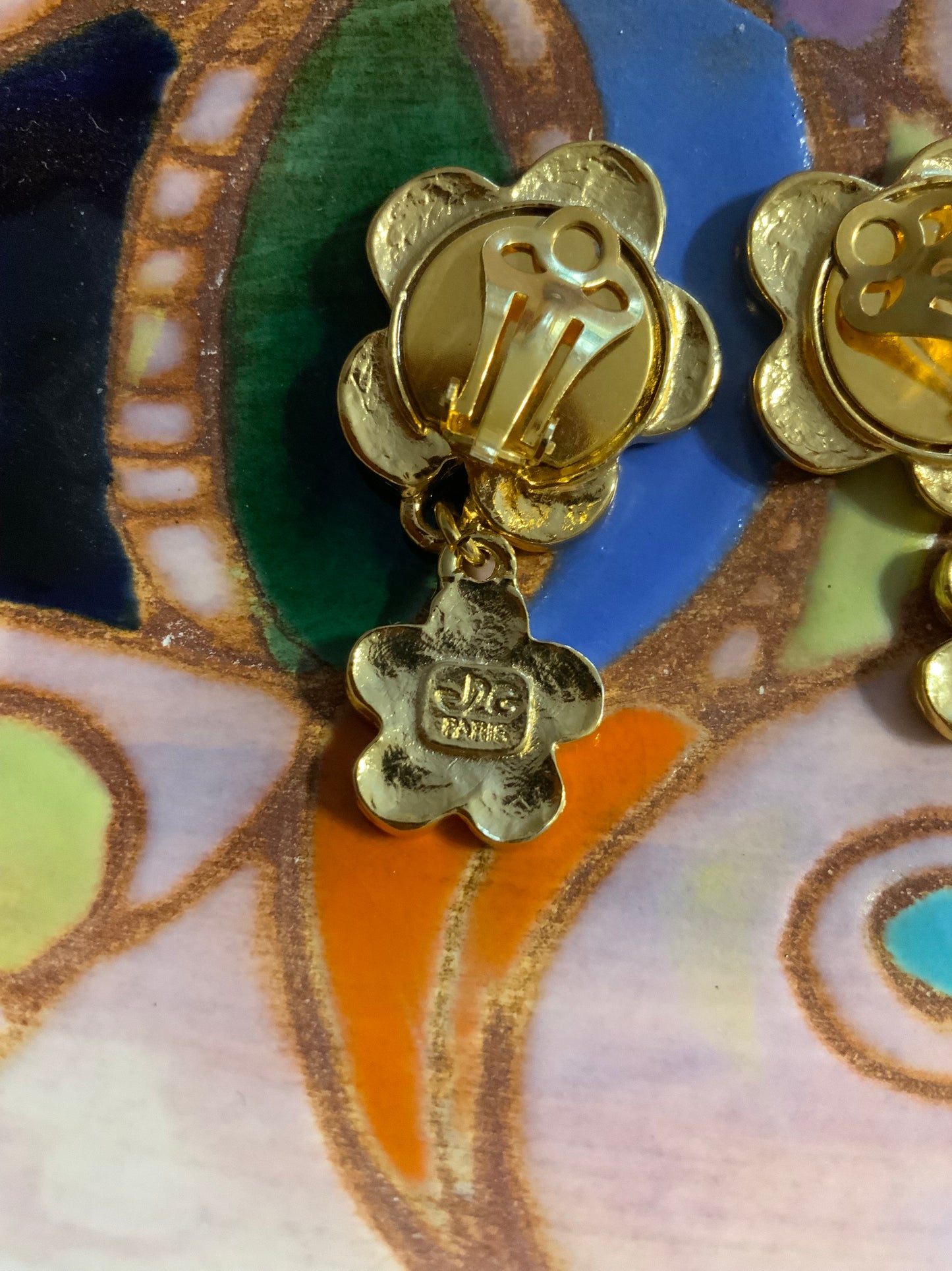 Boucles d’oreilles Fleurs Jacky de G Vintage
