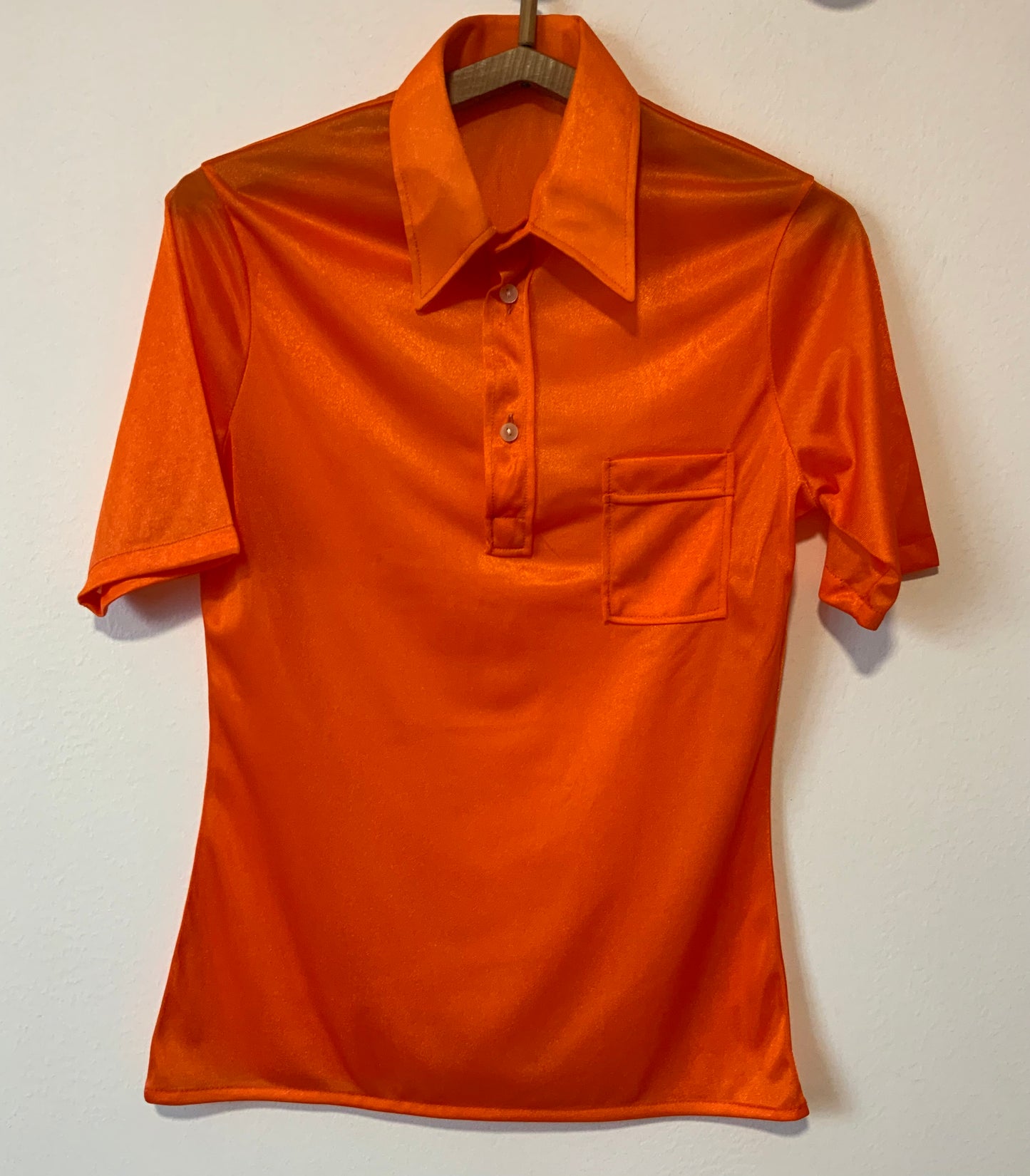 Chemise orange col pelle à tartes Vintage -T36/38