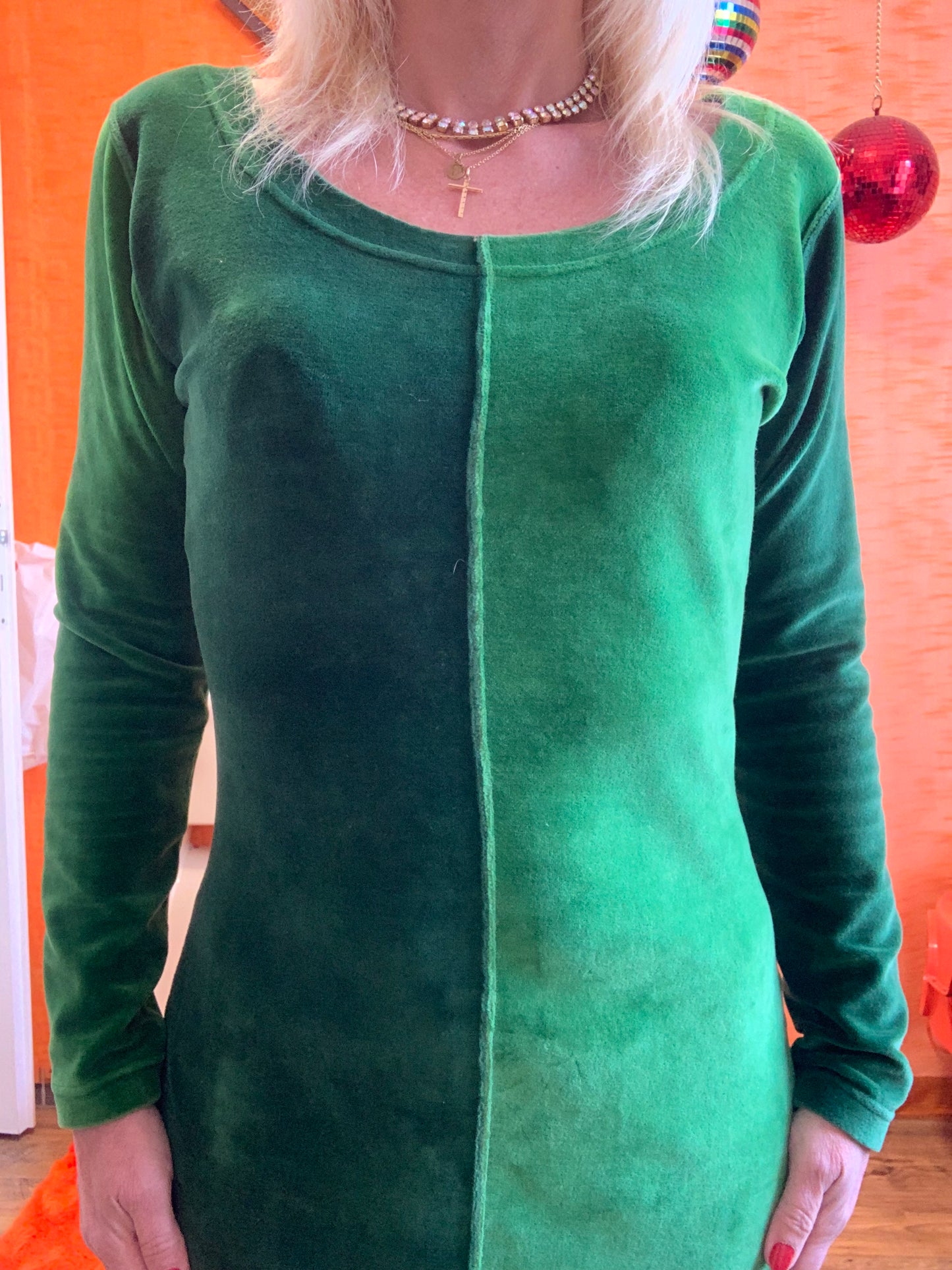 Robe originale velours Naf Naf Vintage 1990 -T38