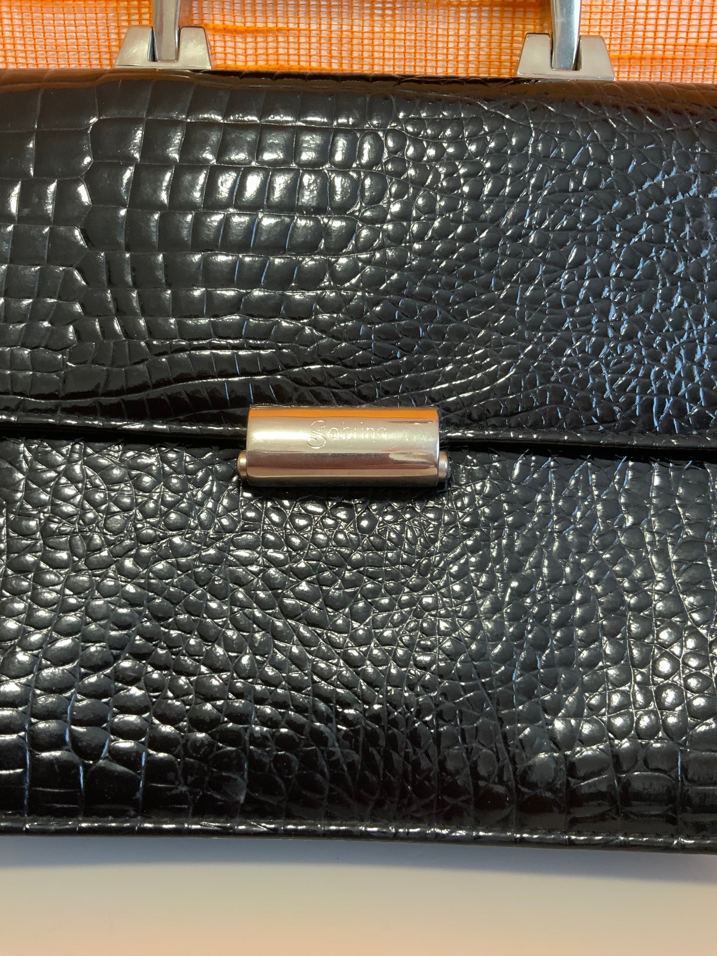 Sac à main Chic Cuir vernis Vintage 1980