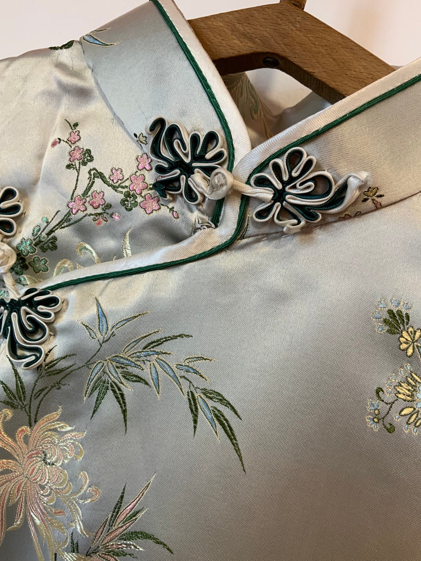 Robe Chinoise Soie Confection Main Vintage- T40/42