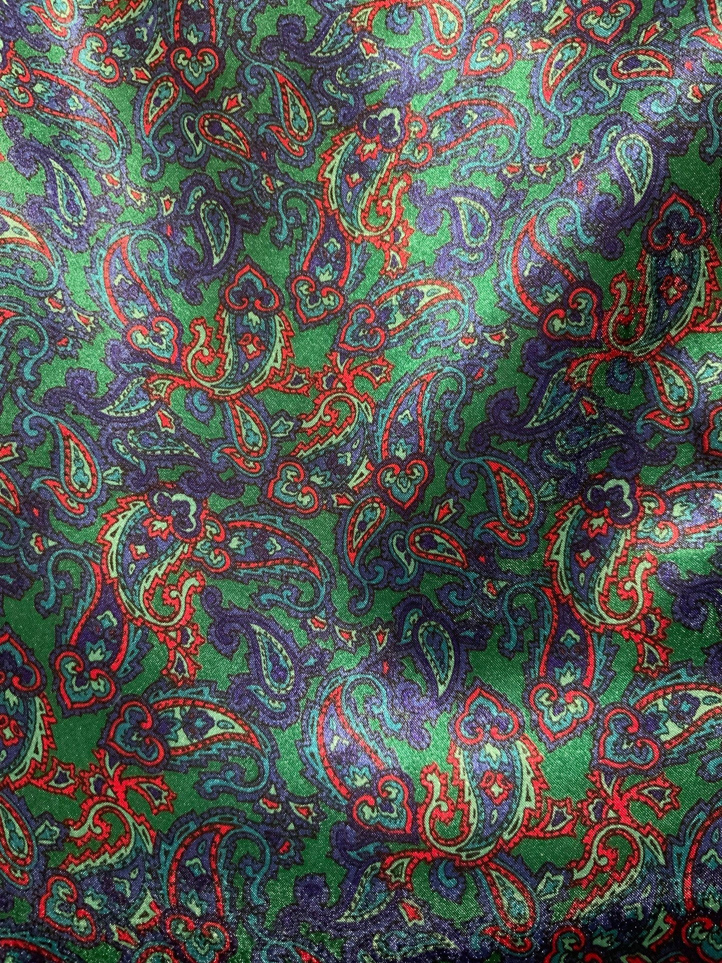 Robe aux motifs cachemires Confection Vintage 1980-