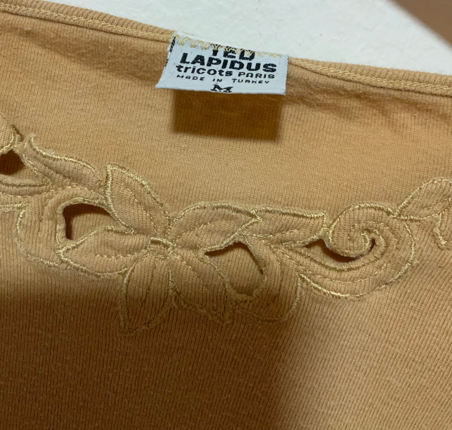 Top Ted Lapidus 1980 Vintage Paris