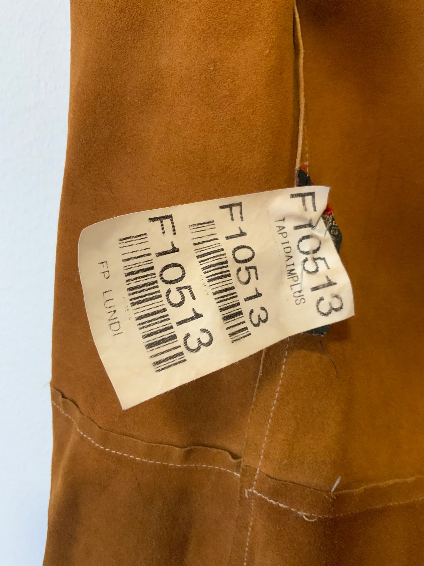Veste Daim Hippie Authentique 1970 Creation Vintage- TU