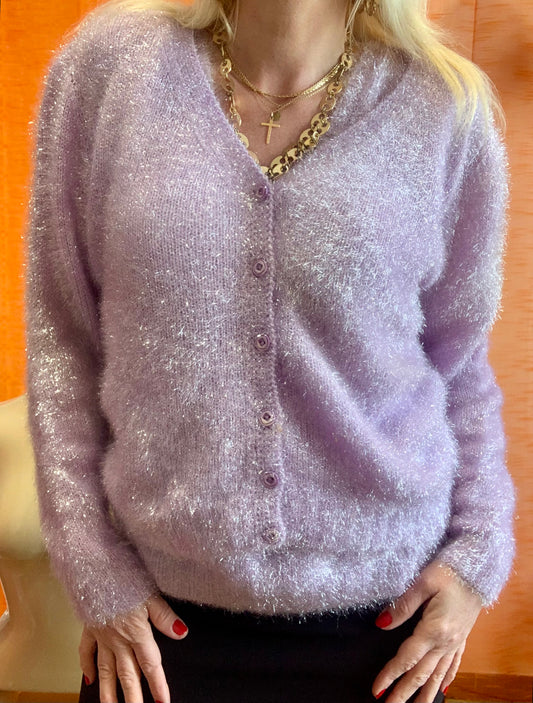 Merveilleux TwinSet Anny Blatt Vintage Pailleté 1990 - T42