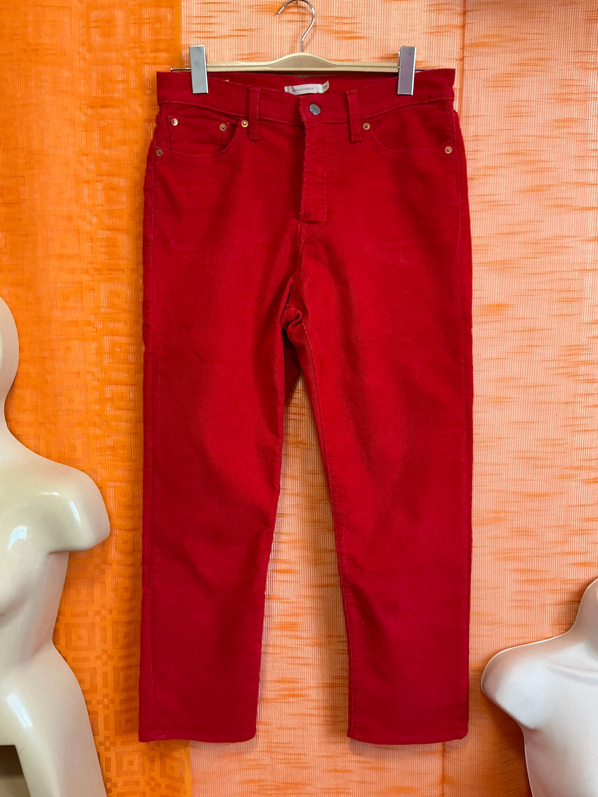 Pantalon Rouge Velours côtelé Levi’s - T41/42