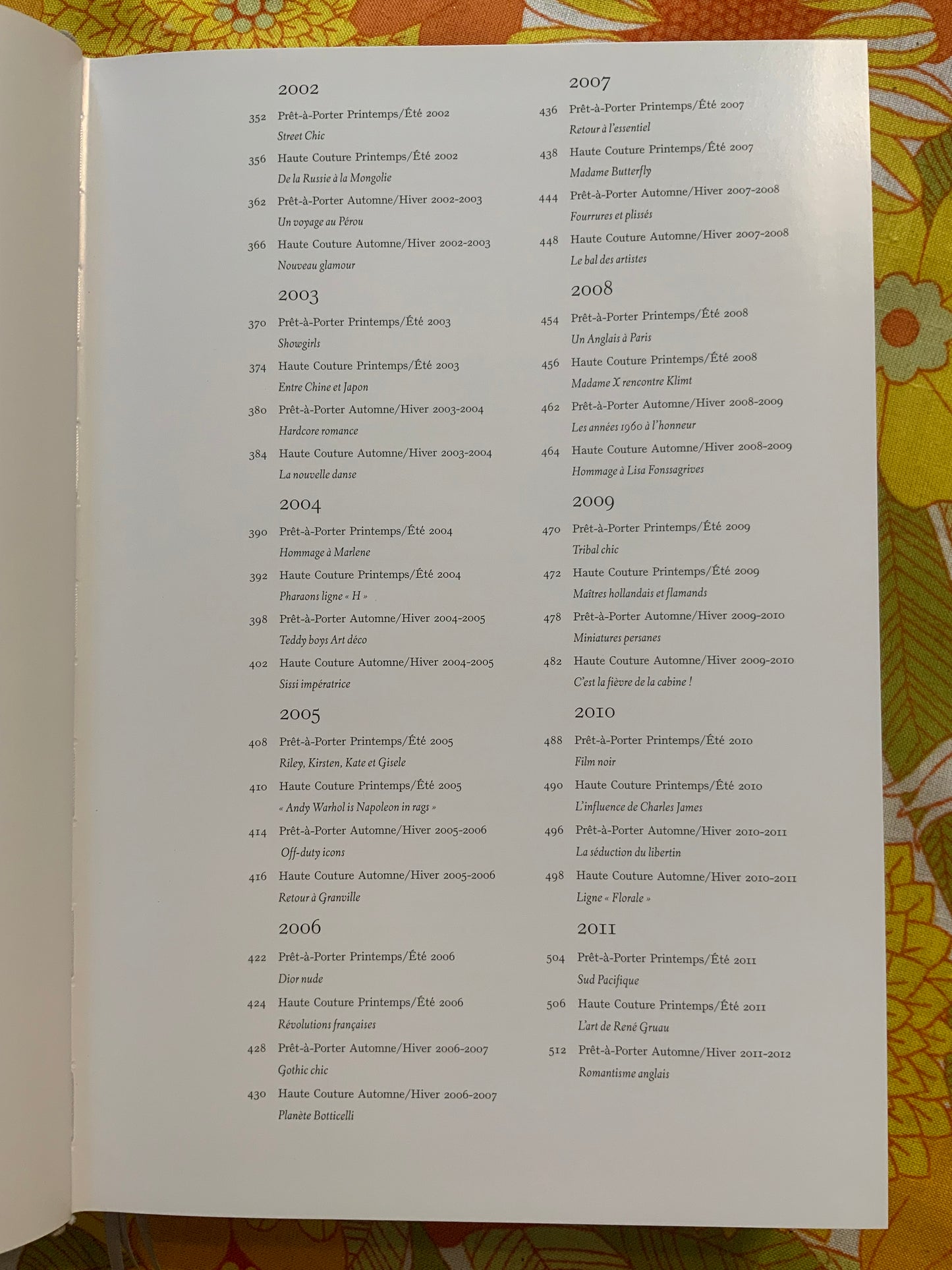 Livre des défilés de Mode de la maison DIOR de 1947 à 2016- Mode France.