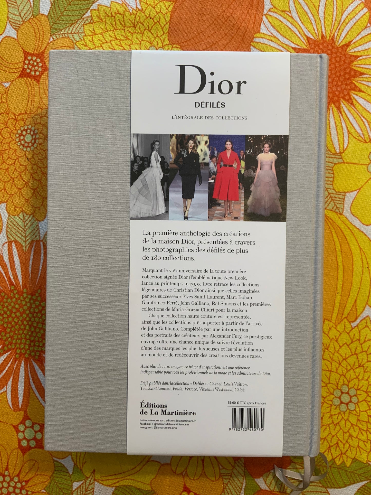 Livre des défilés de Mode de la maison DIOR de 1947 à 2016- Mode France.