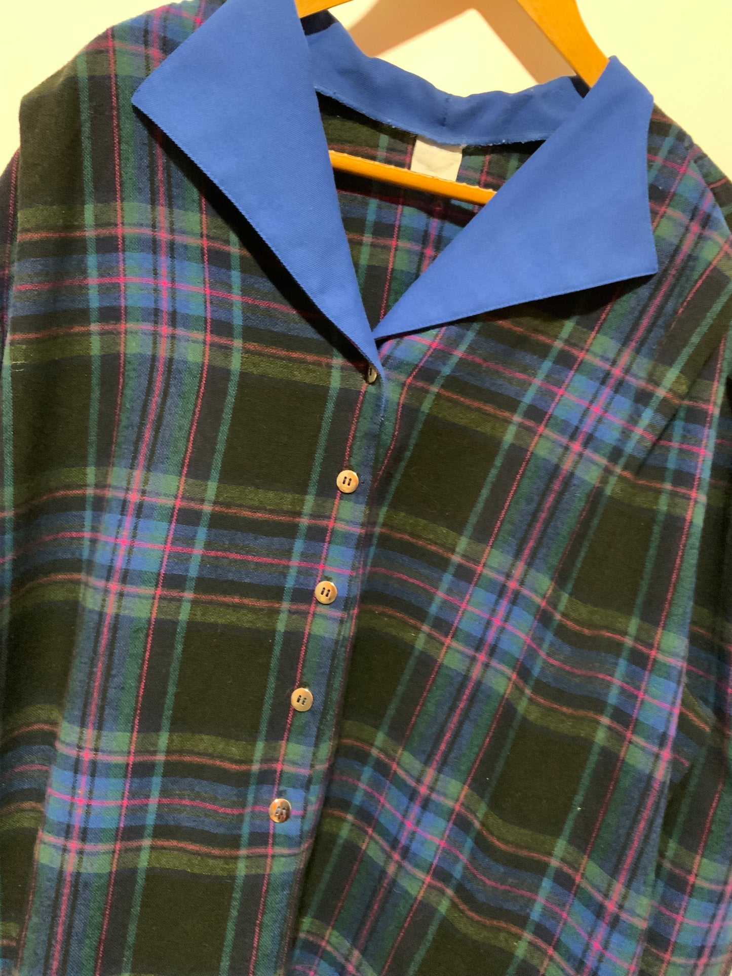 Robe à Carreaux écossais Tartan grande taille T58 Vintage 1980