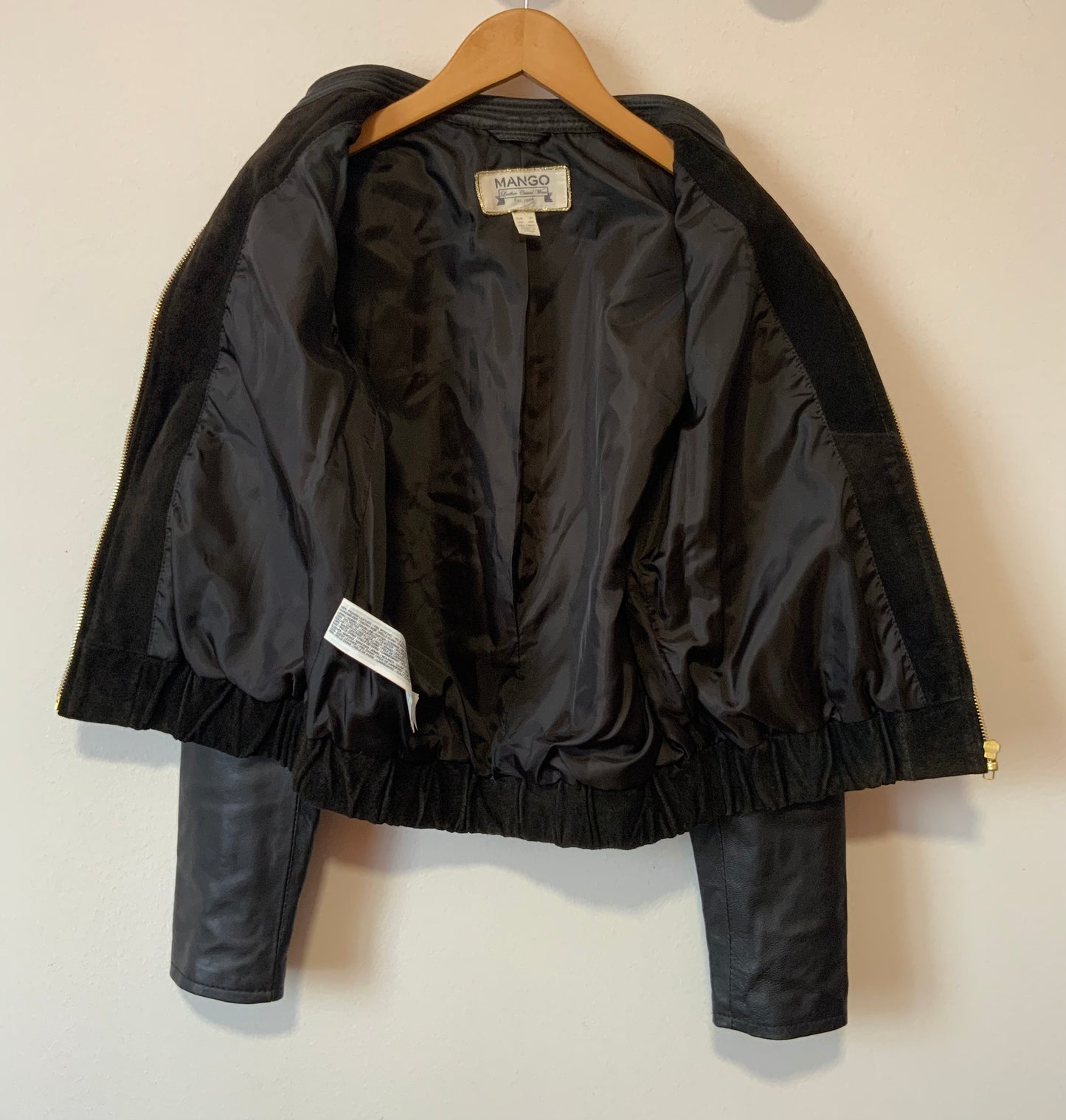 Blouson Cuir Daim Court Tendance- Vintage 2000’ T.XS