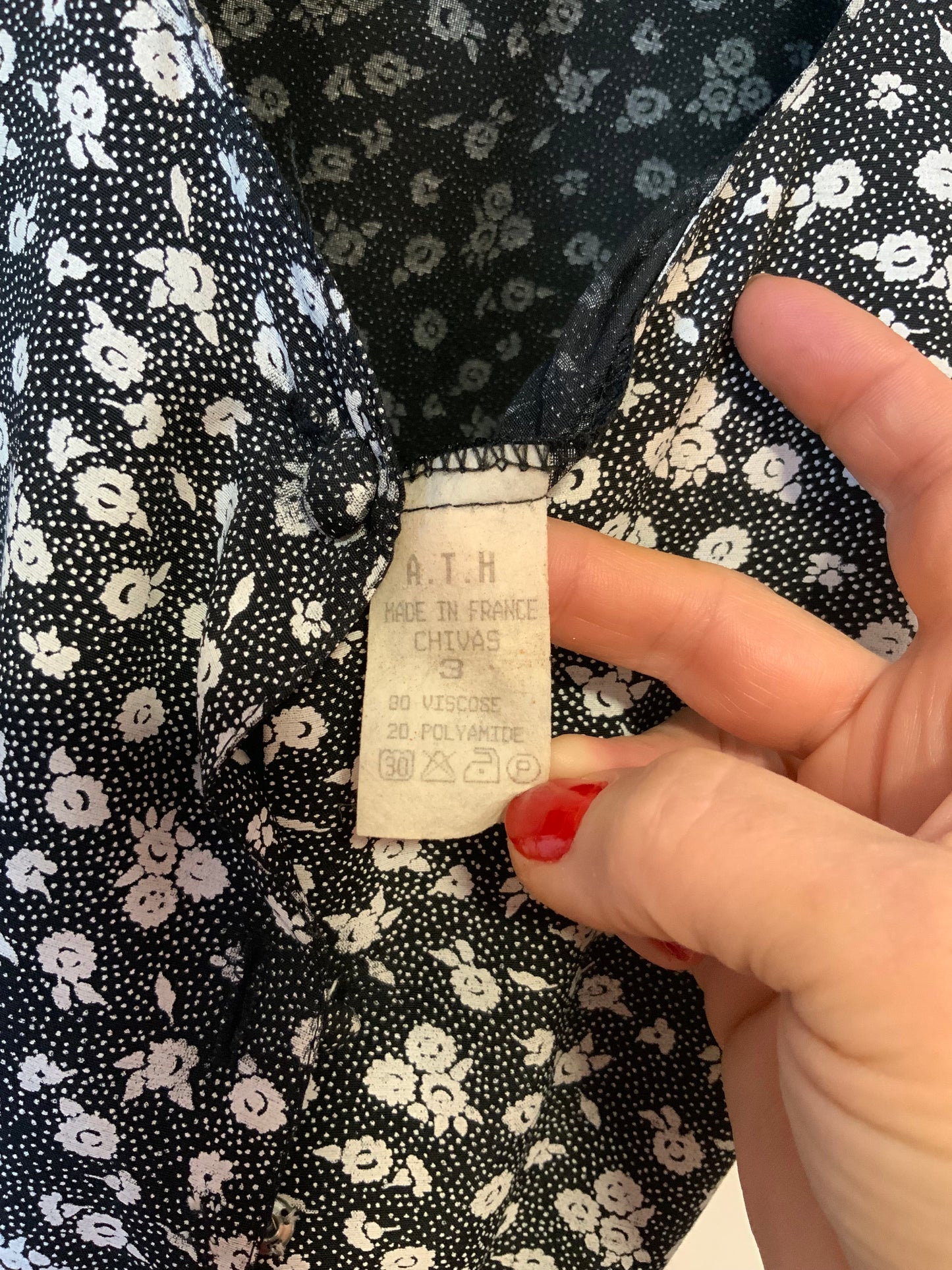 Robe À Fleurs Vintage 1990 France- T44