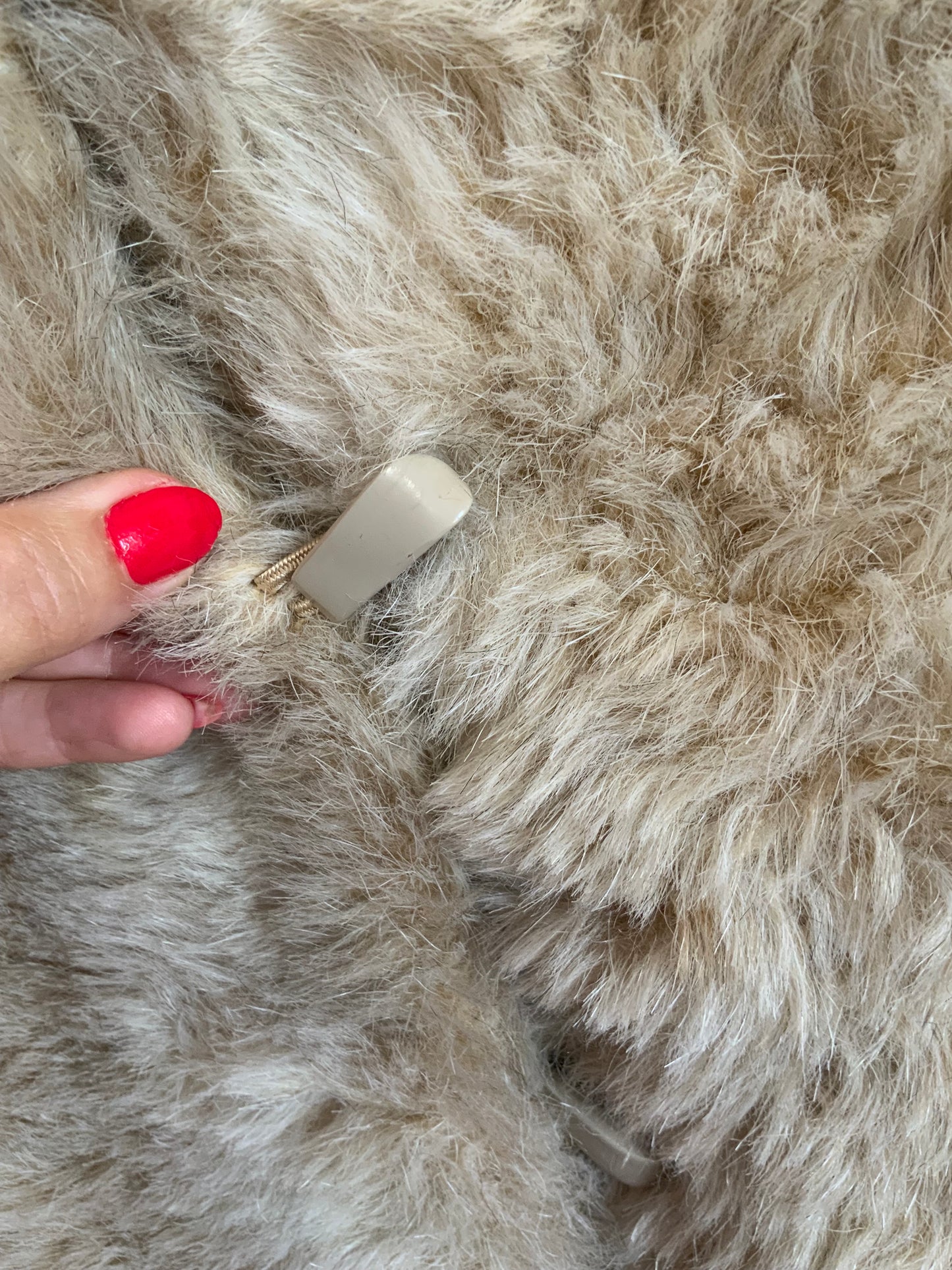 Manteau Canada Vintage 1960/70 Beauté fourrure synthétique - T40 maxi.