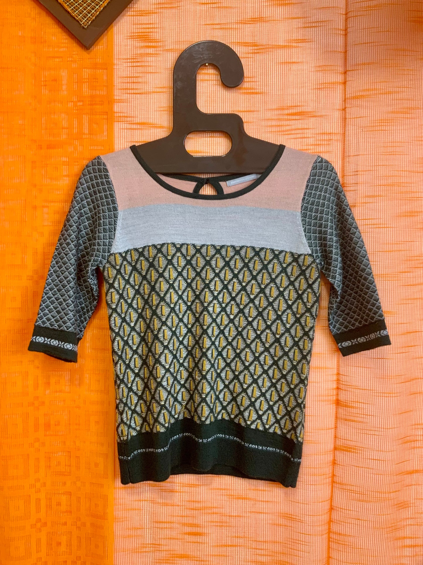 Ensemble Vintage 2000’ Jupe droite et son pull Laine - T34/36