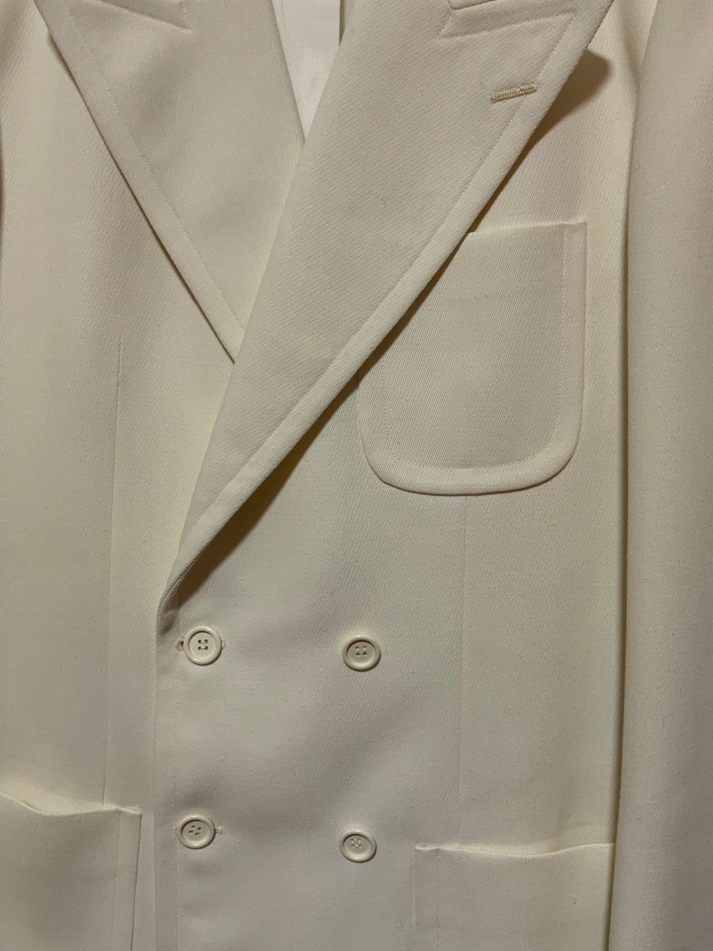 Superbe blazer long croisé grand col Vintage 1970