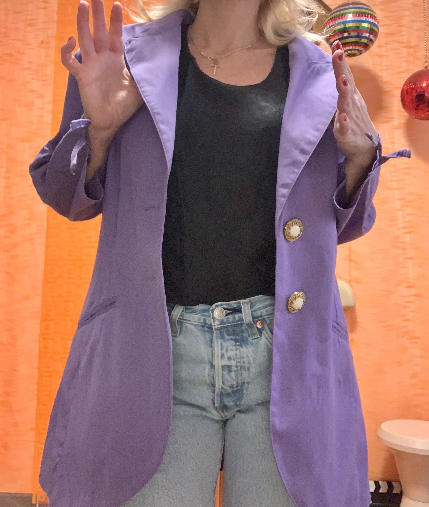 Veste à Épaulettes Neuve Vintage 1980/90