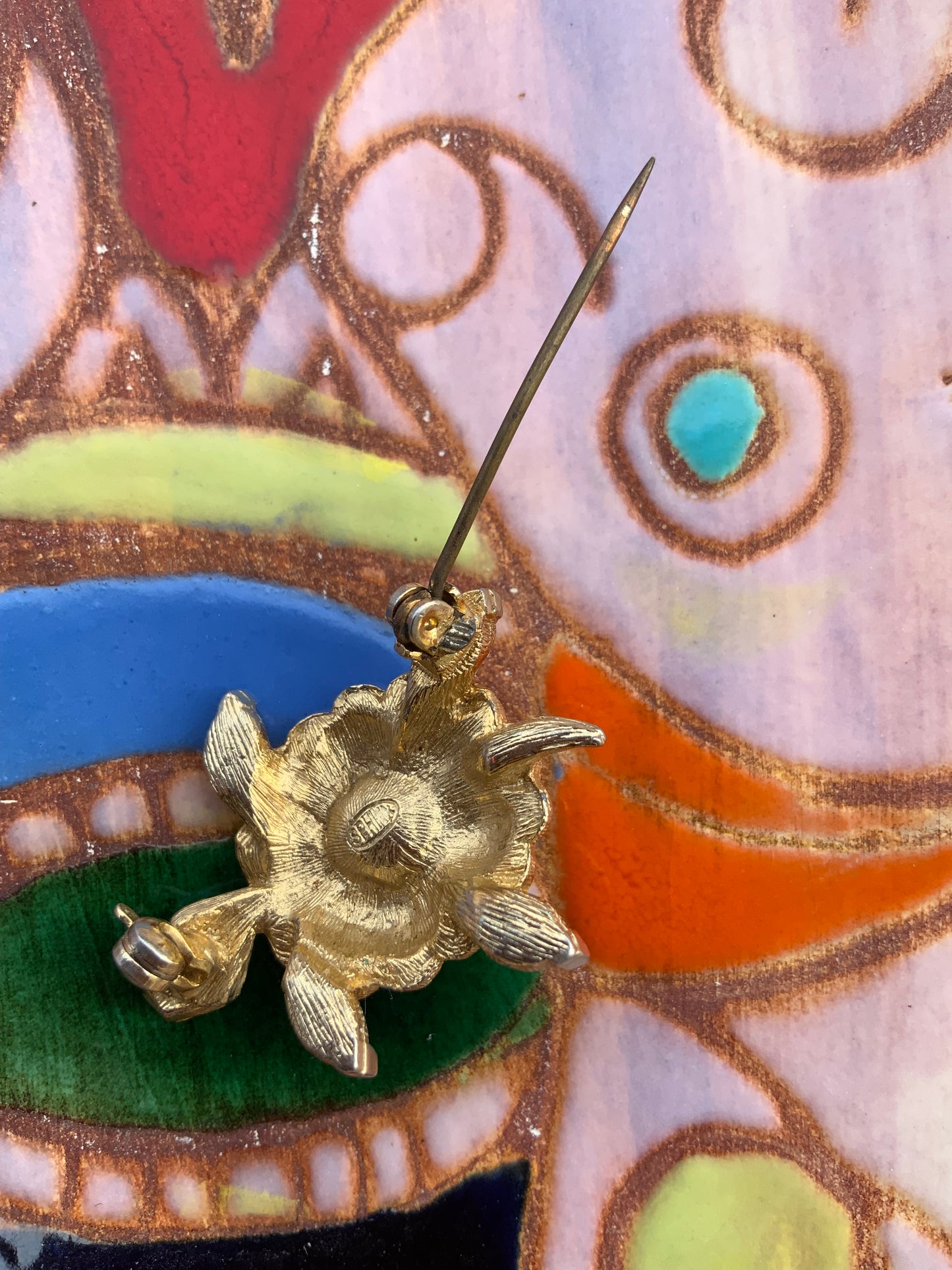 Ravissante Broche Tortue Vintage signée Sphynx