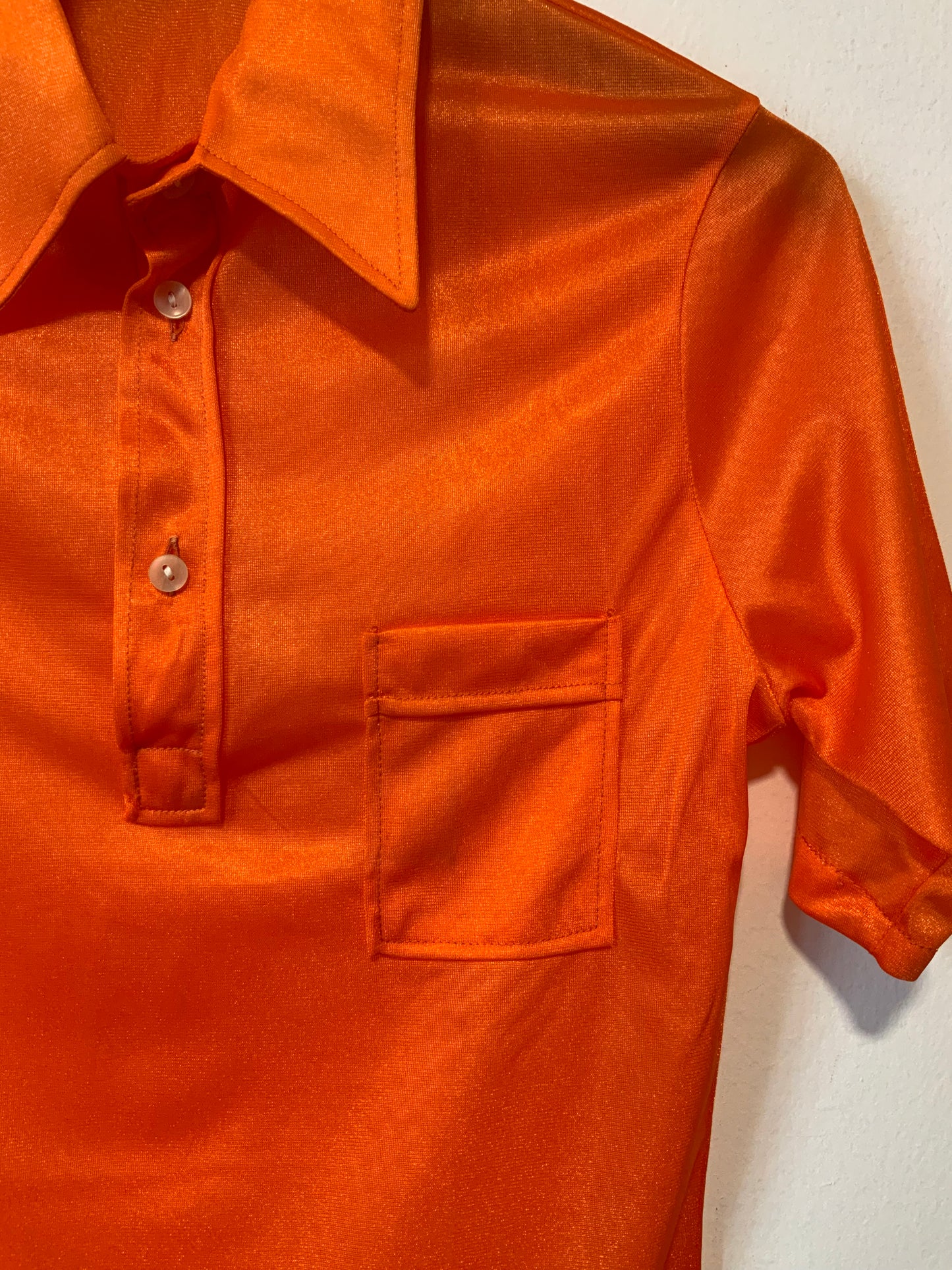Chemise orange col pelle à tartes Vintage -T36/38