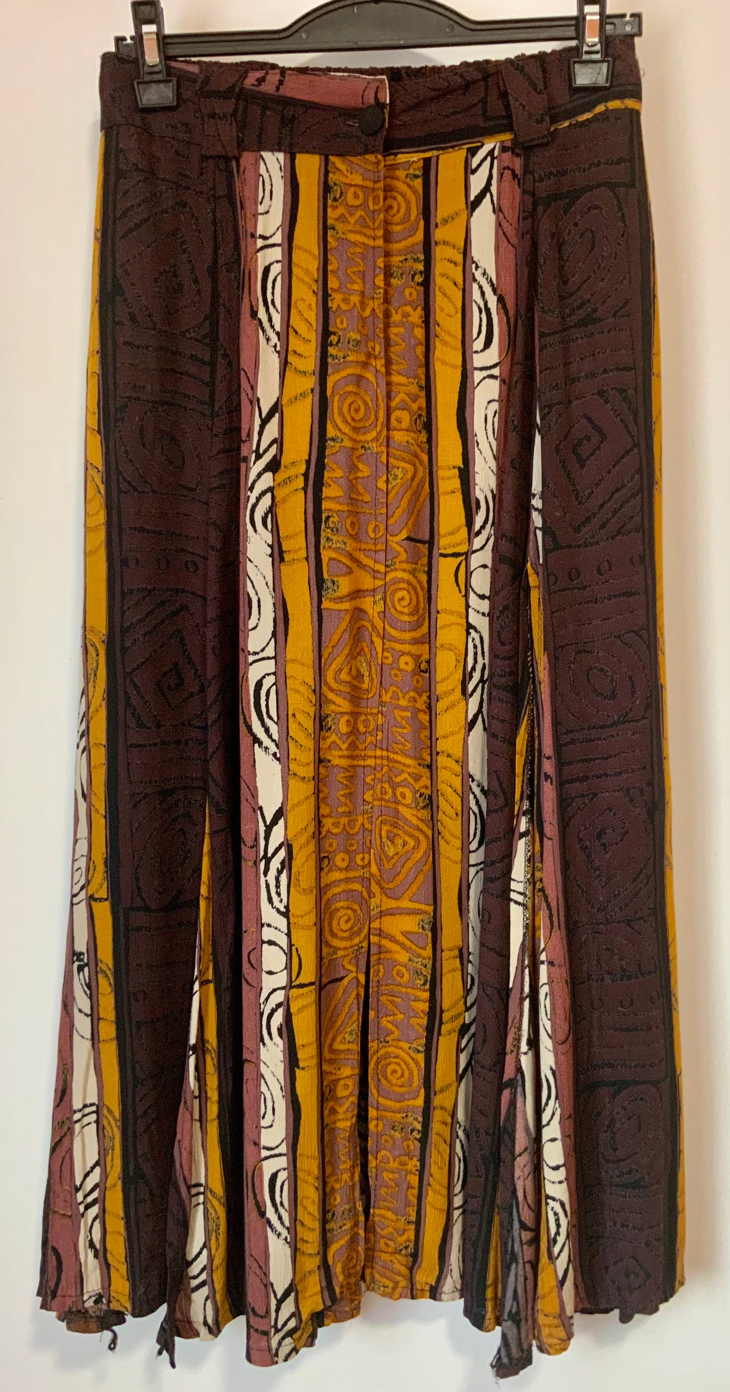 Jupe longue ouverte jupe courte Vintage 1990- France T38-