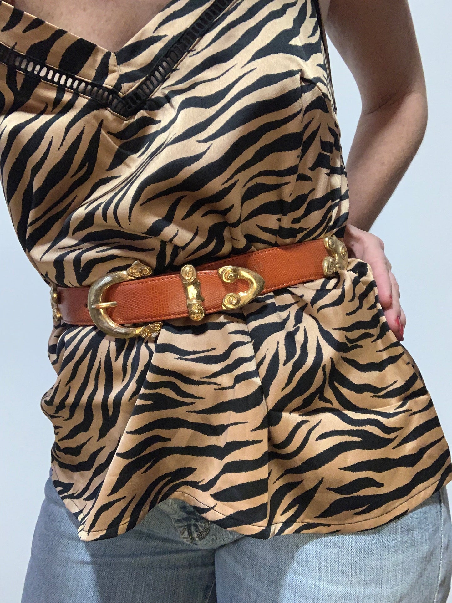 Ceinture France Effel Vintage Cuir