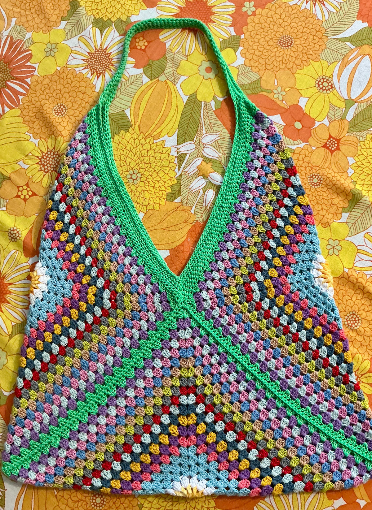Sac Vintage Crochet Original Fait Main -