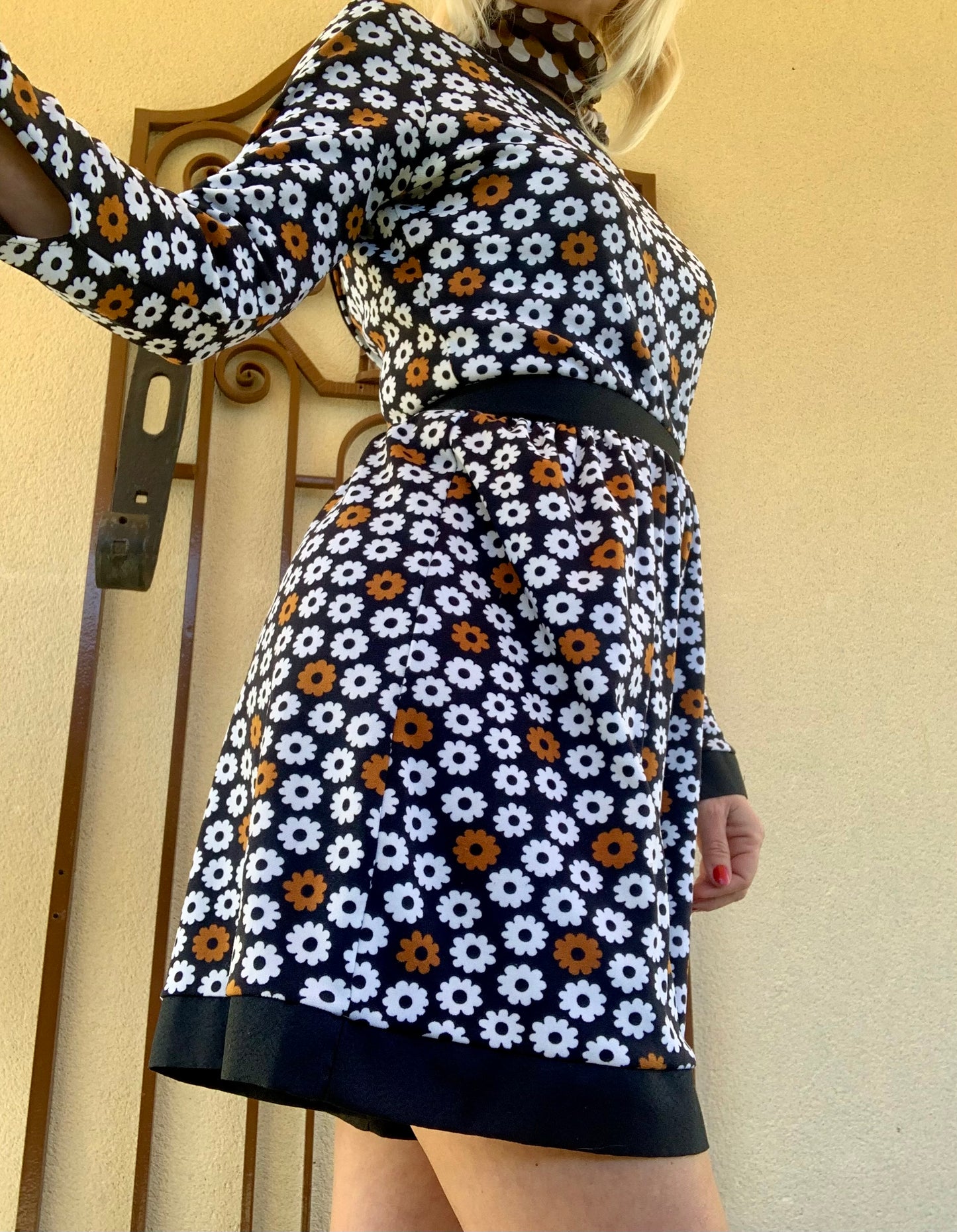 Combishort Combinaison à fleurs 1970- T34.