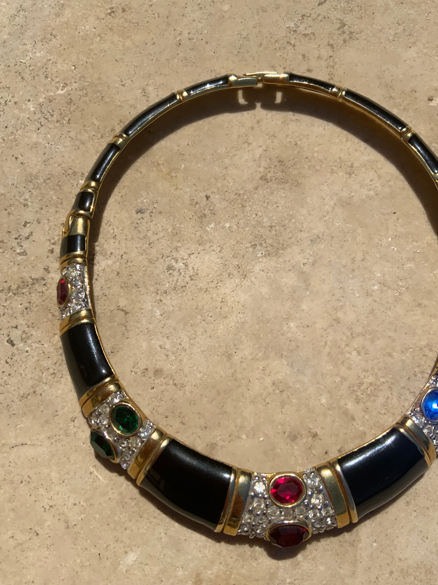 Collier Superbe Plastron Vintage 1990-
